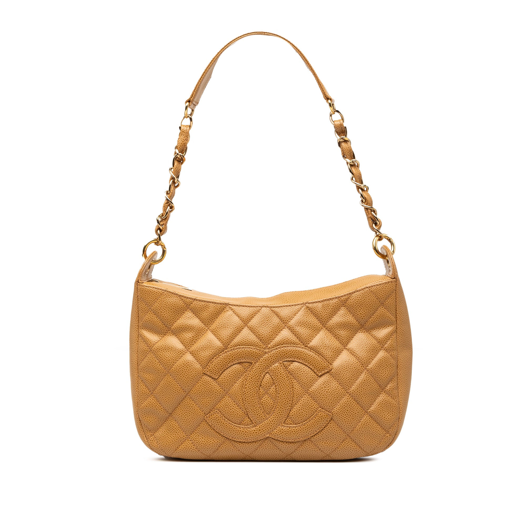 Chanel CC Quilted Caviar Timeless Shoulder Bag - image 1