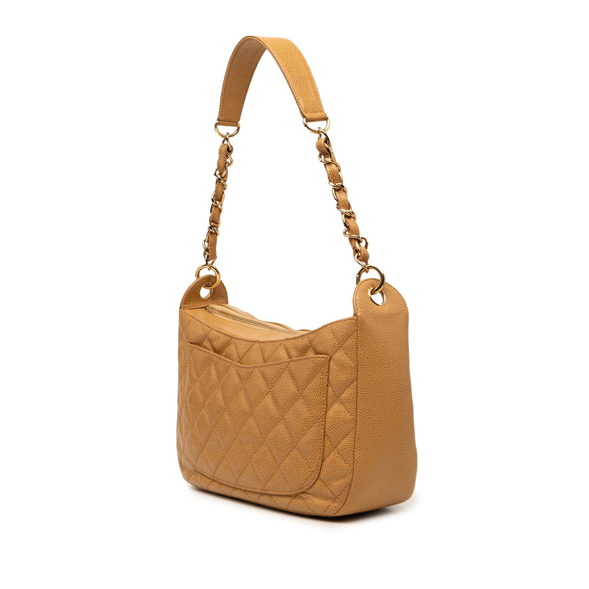 Chanel CC Quilted Caviar Timeless Shoulder Bag - image 2