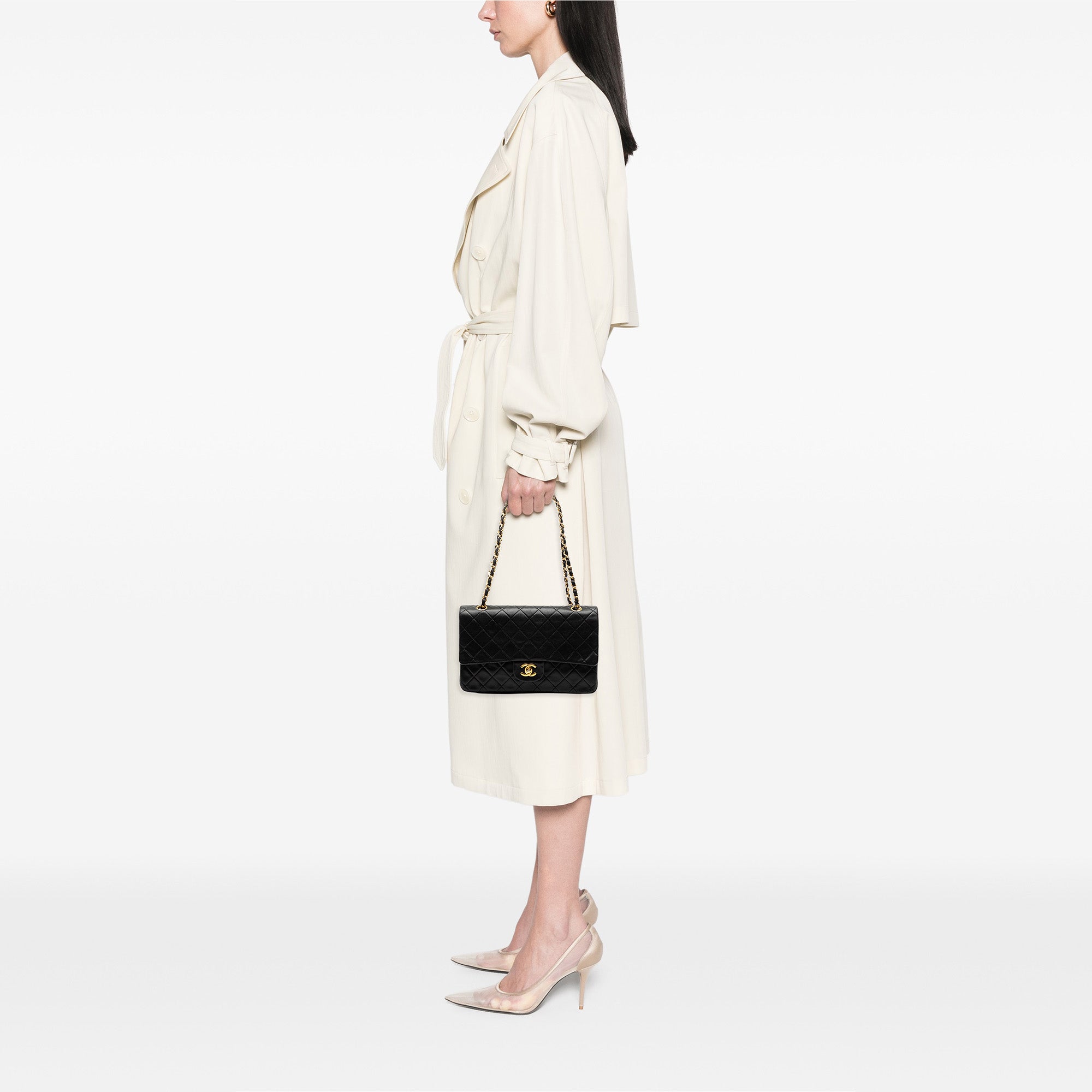 Chanel Medium Classic Lambskin Double Flap - image 7