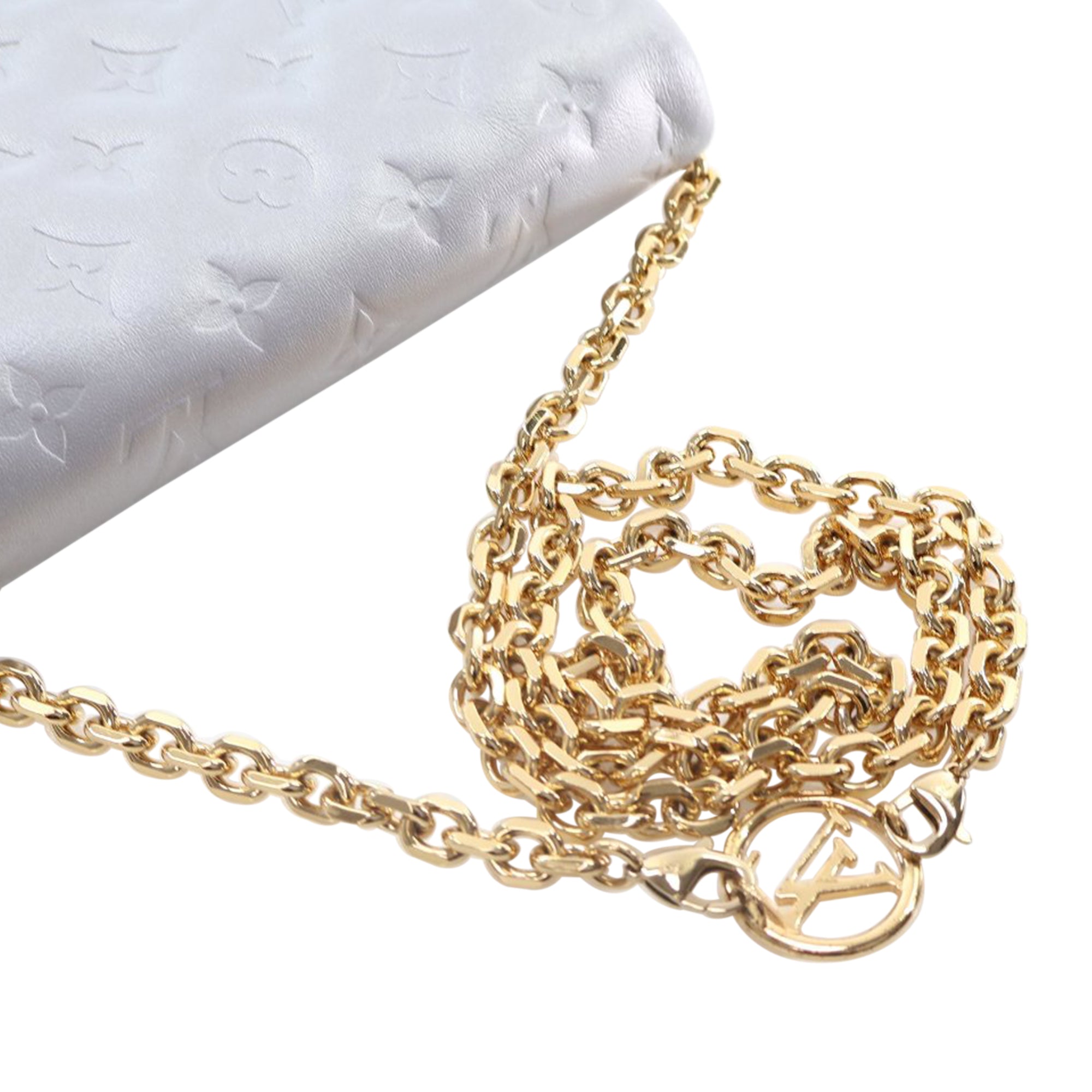 Louis Vuitton Monogram Embossed Lambskin Pochette Coussin - image 11