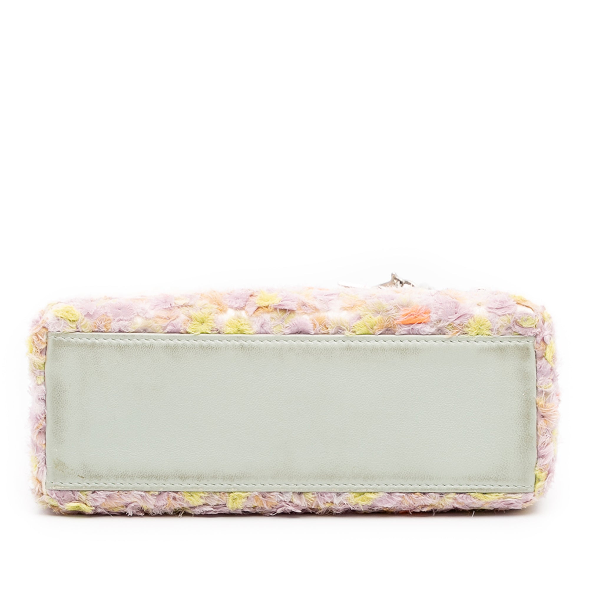 Dior Mini Ruffled Floral Fabric Embellished Lambskin Lady Dior - image 3