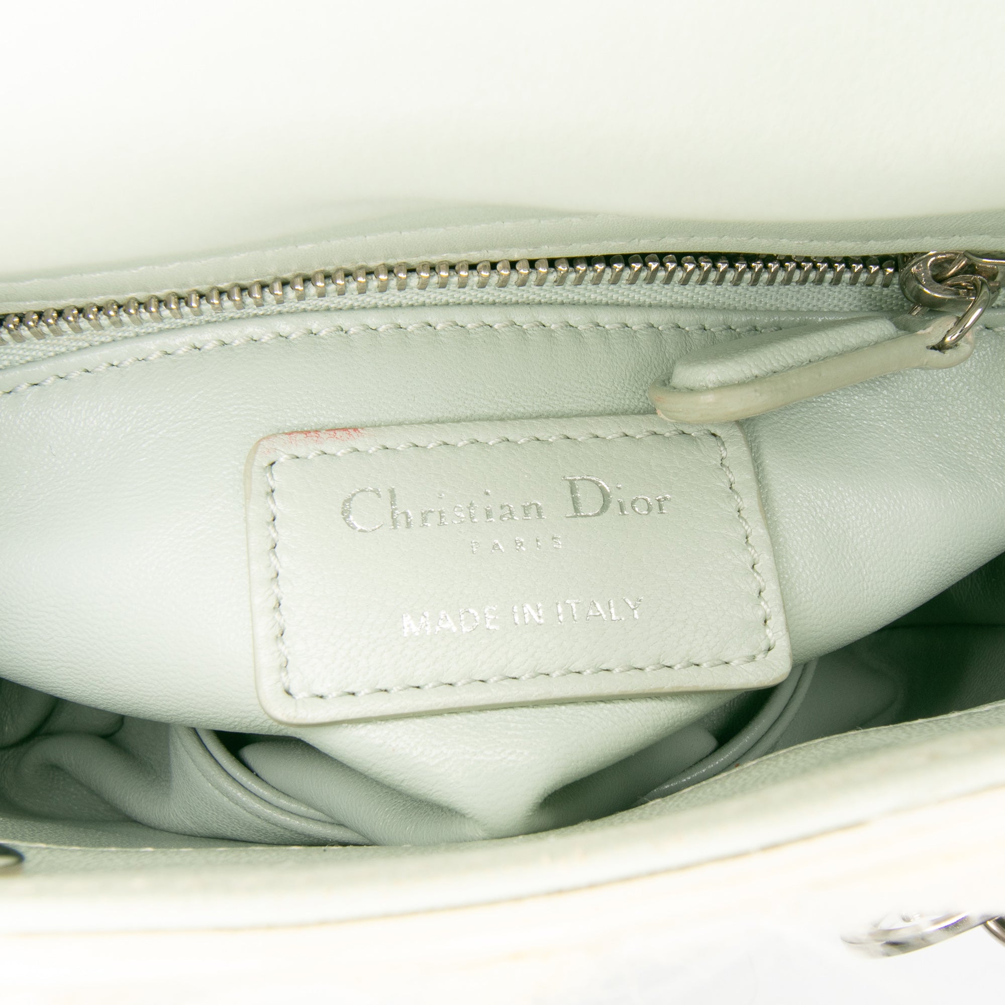 Dior Mini Ruffled Floral Fabric Embellished Lambskin Lady Dior - image 5