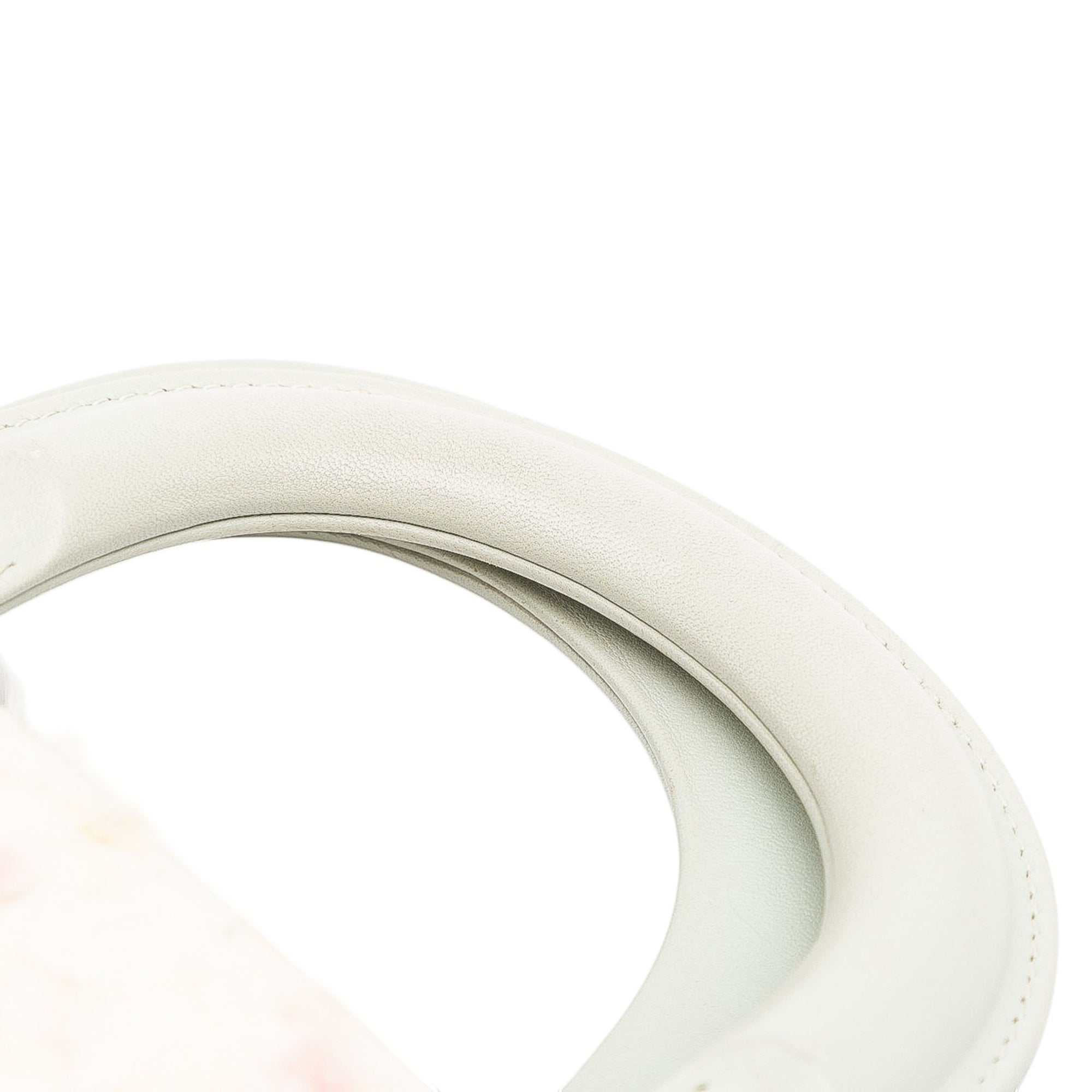 Dior Mini Ruffled Floral Fabric Embellished Lambskin Lady Dior - image 8