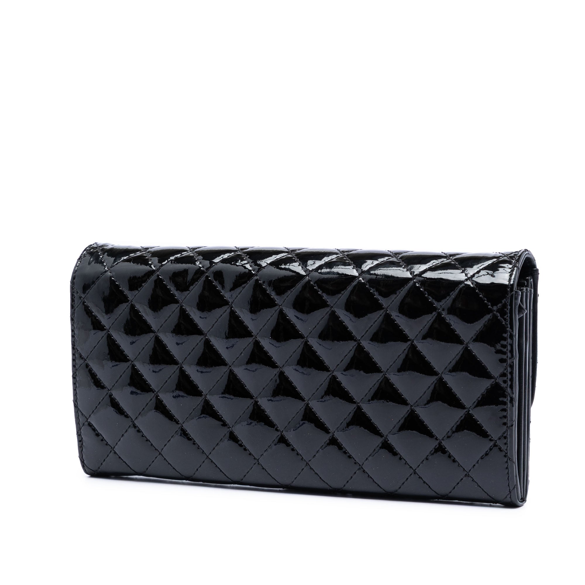 Chanel CC Quilted Patent Brilliant East West Wallet On Chain - image 2