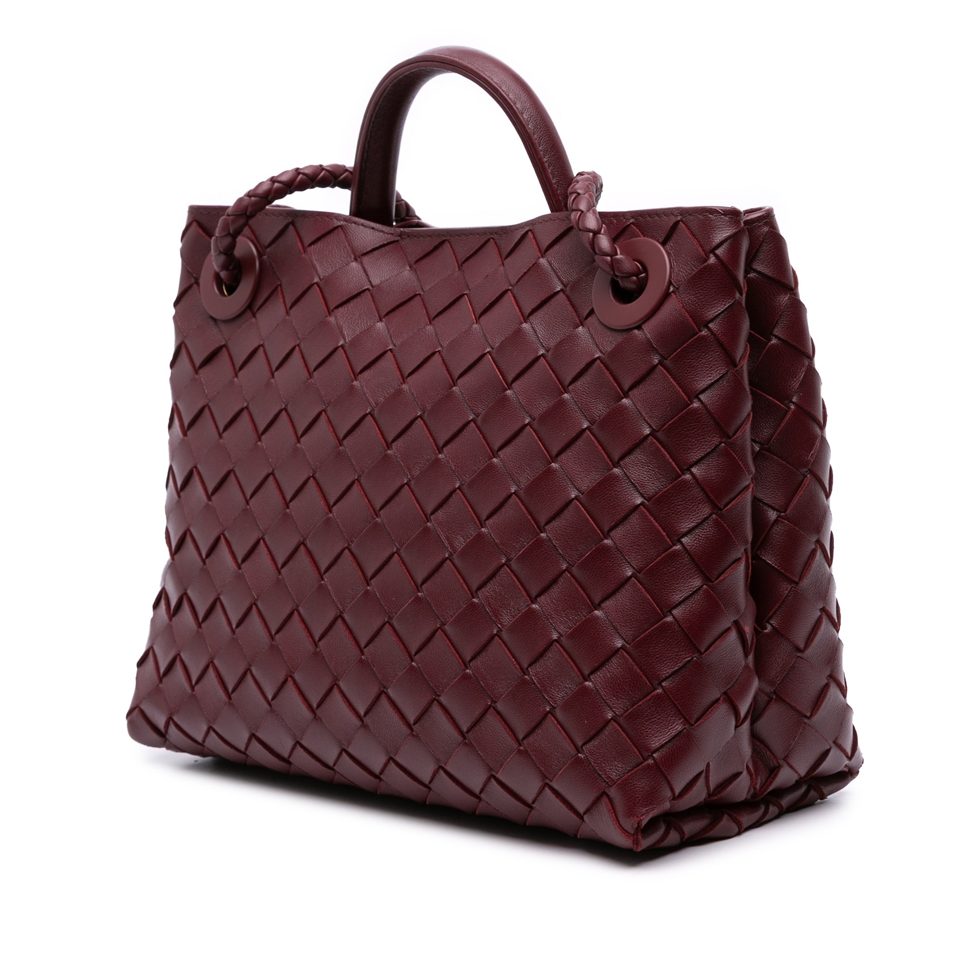 Bottega Veneta Small Lambskin Intrecciato Andiamo Bag - image 2