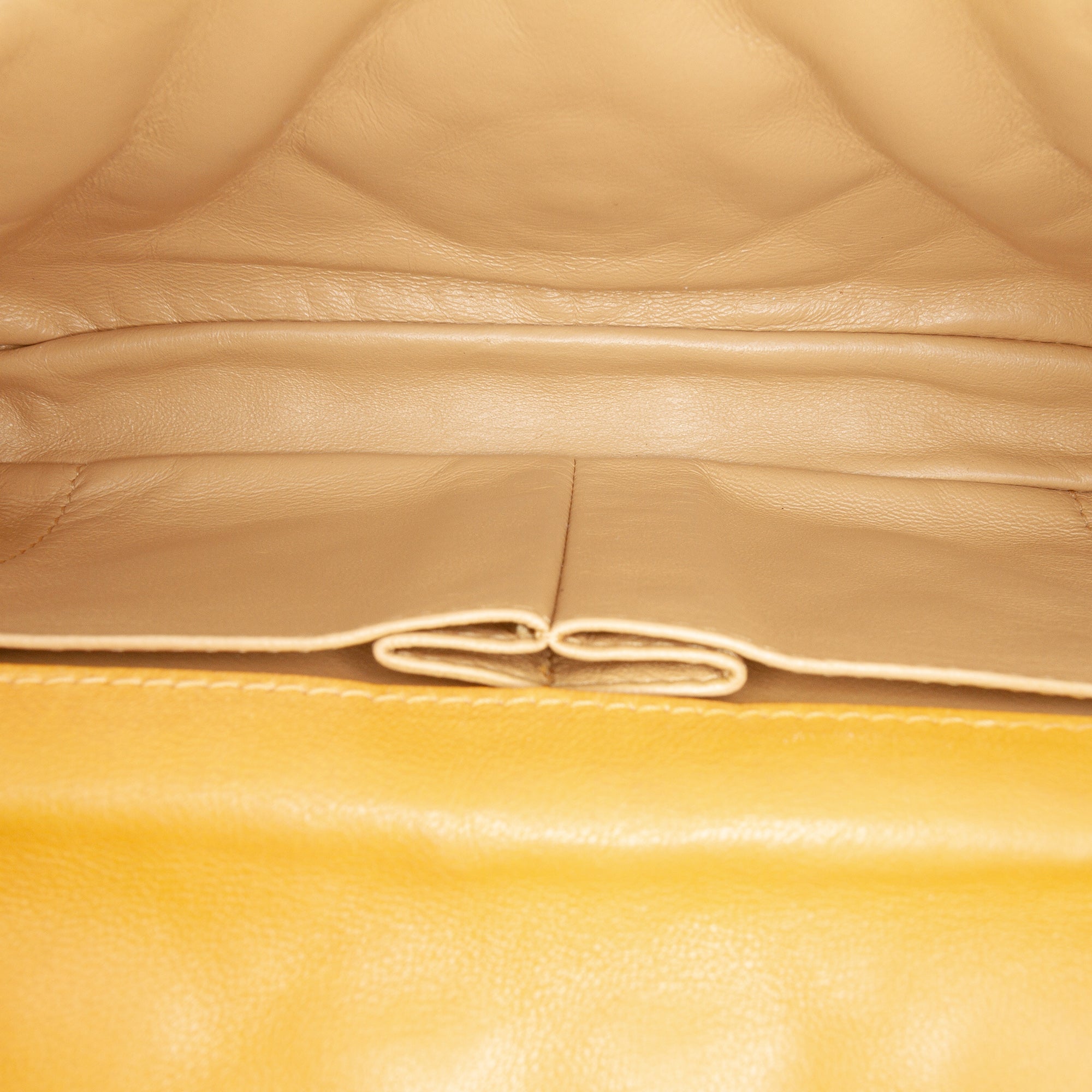 Chanel CC Quilted Lambskin East West Single Flap - image 4