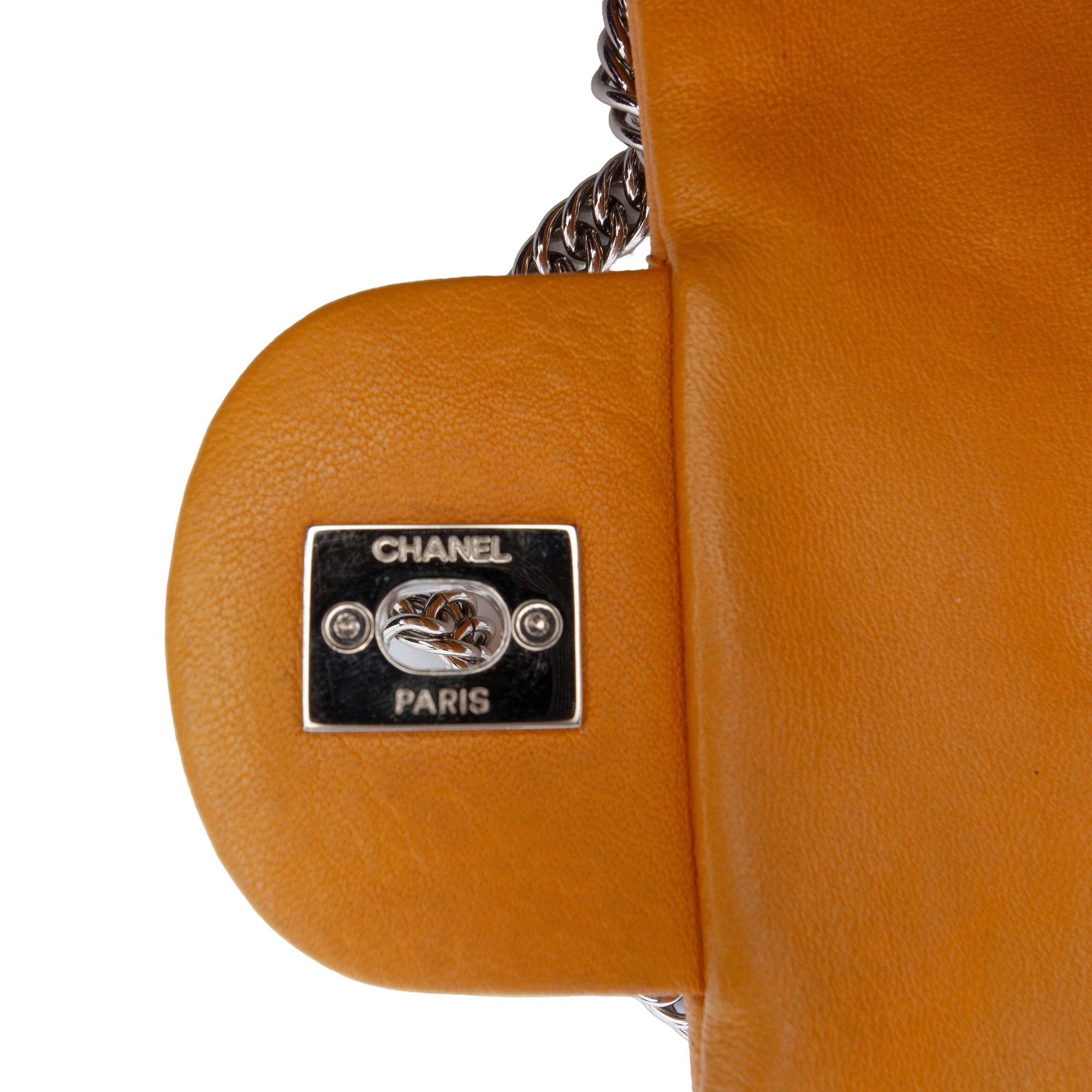Chanel CC Quilted Lambskin East West Single Flap - image 7