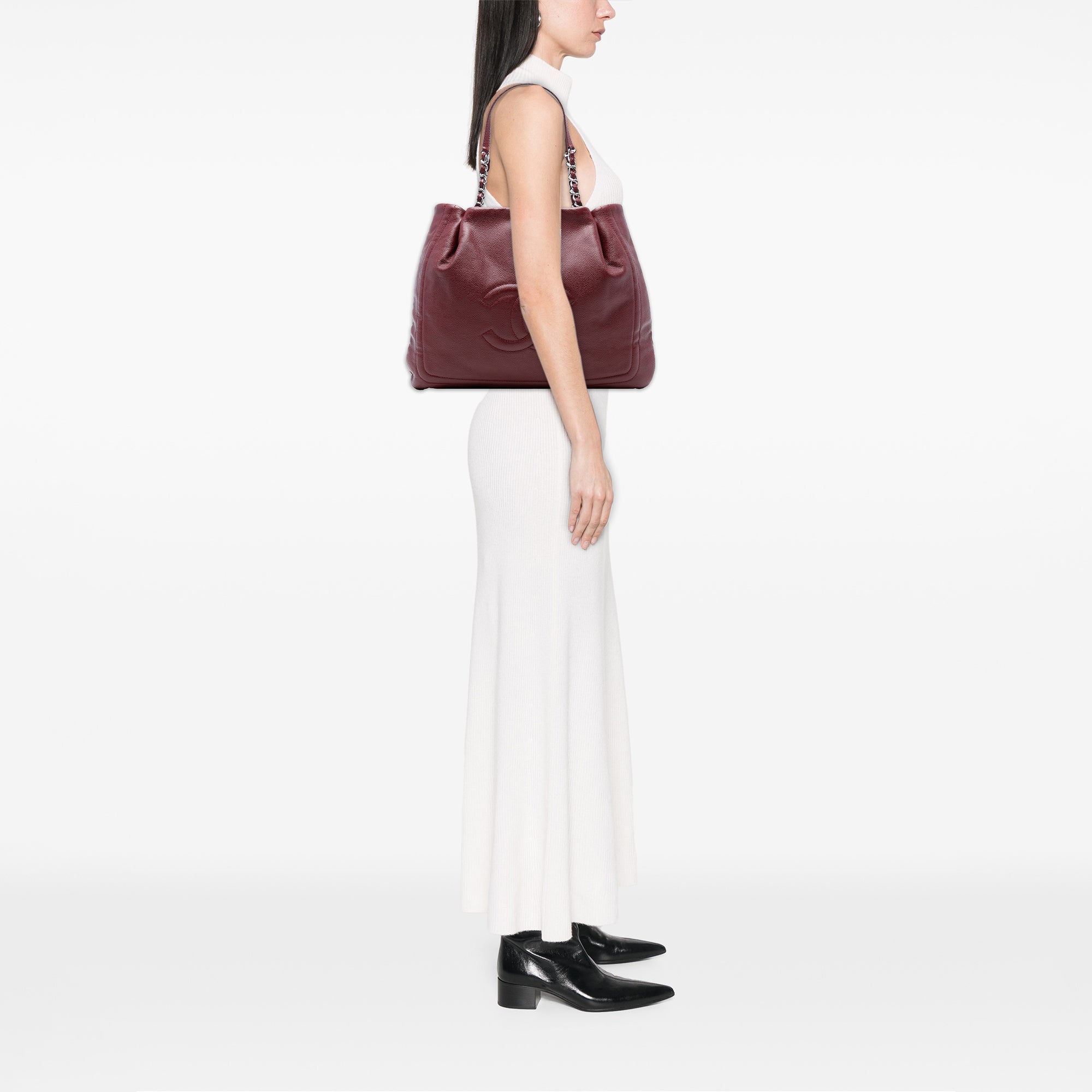 Chanel CC Caviar Tote - image 7