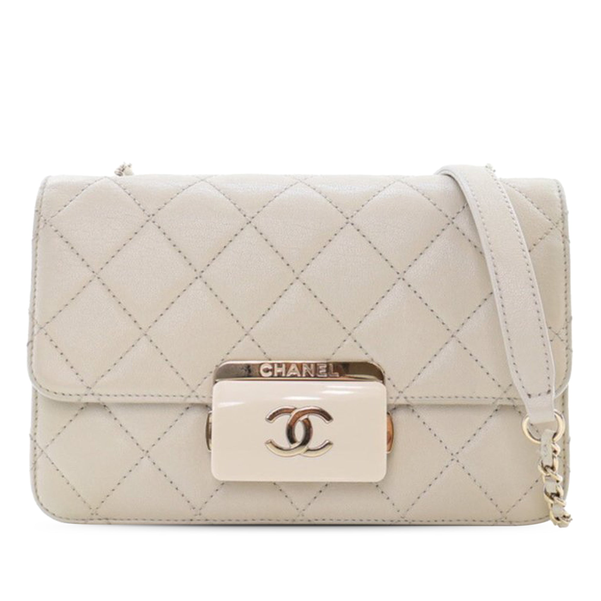 Chanel Mini Sheepskin Beauty Lock Flap - image 1