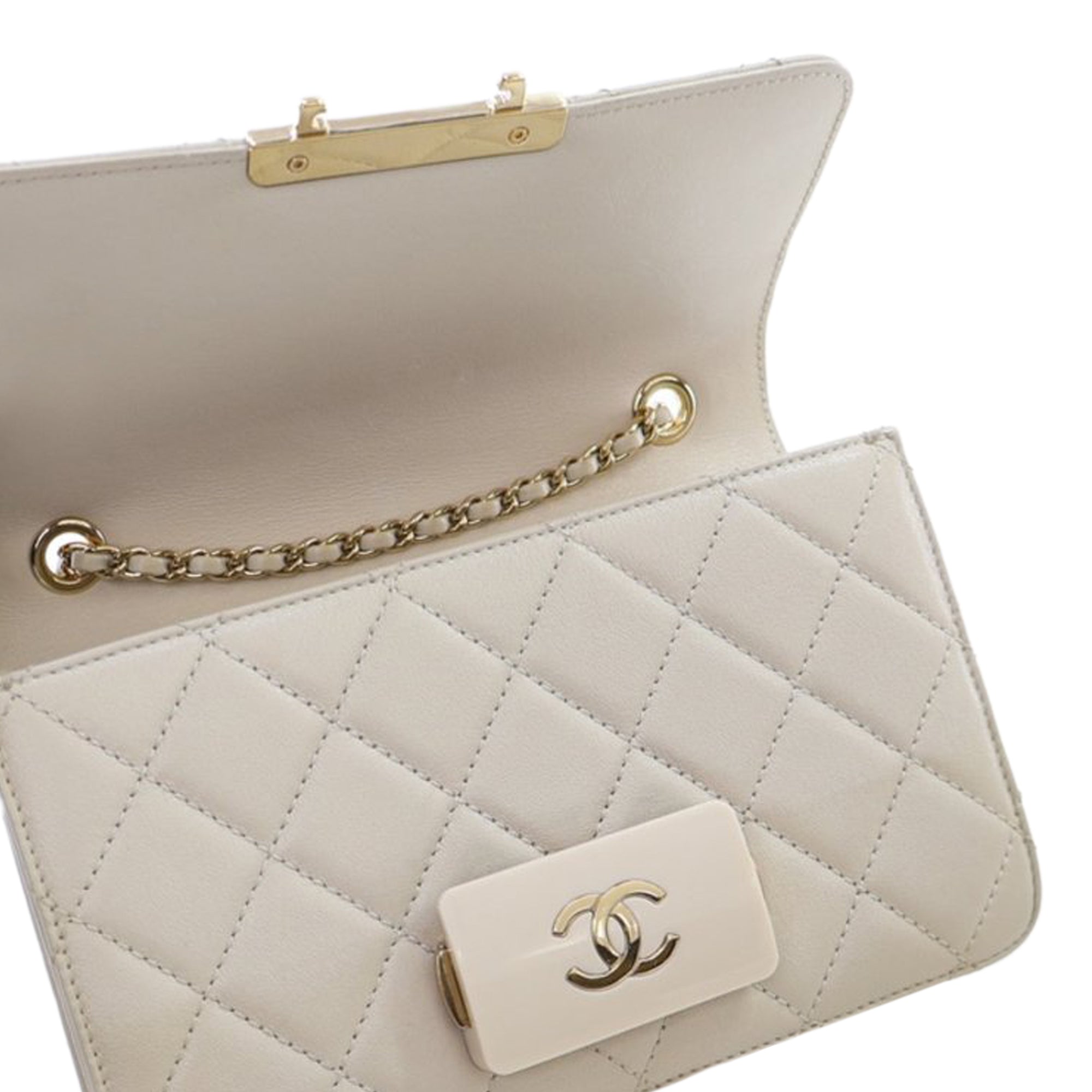 Chanel Mini Sheepskin Beauty Lock Flap - image 12