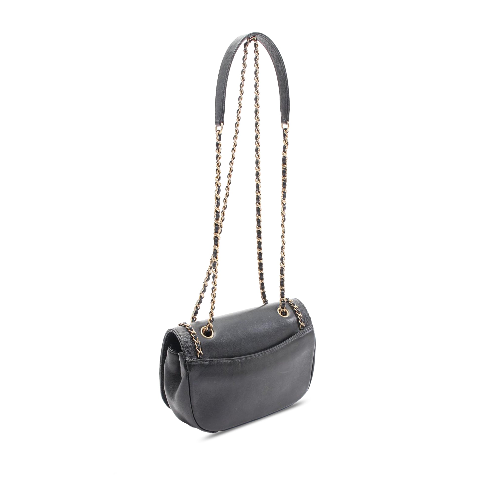 Chanel CC Lambskin and Caviar Chain Around Crossbody - image 2