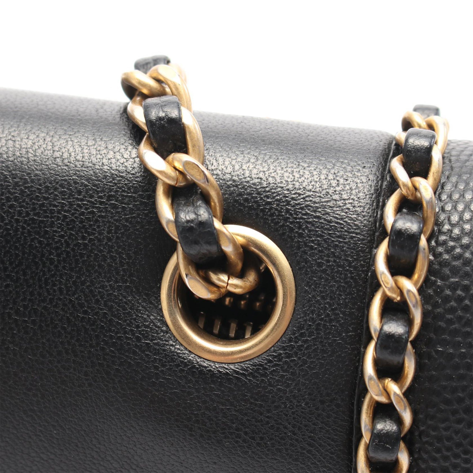 Chanel CC Lambskin and Caviar Chain Around Crossbody - image 8