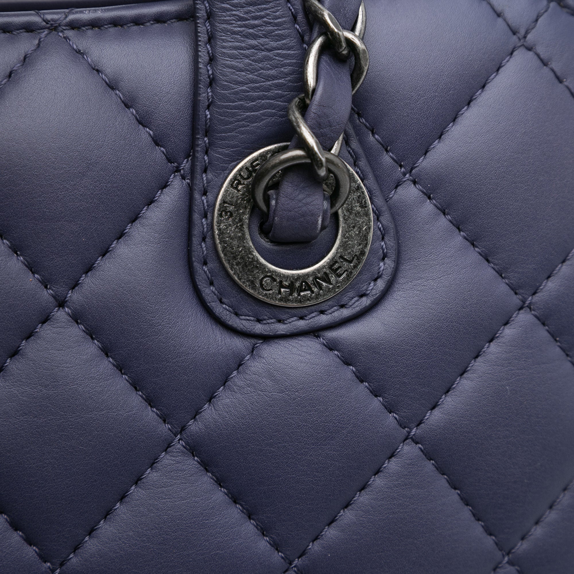 Chanel Quilted Lambskin Daily Shopping Tote - image 9
