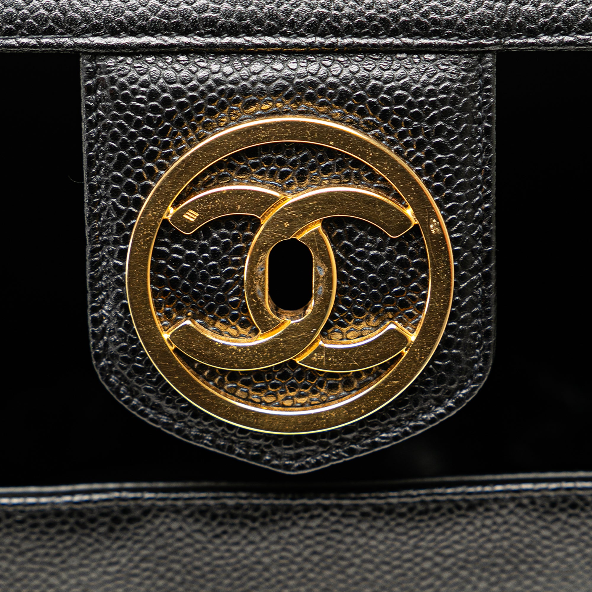 Chanel CC Caviar Vanity Box Case - image 10