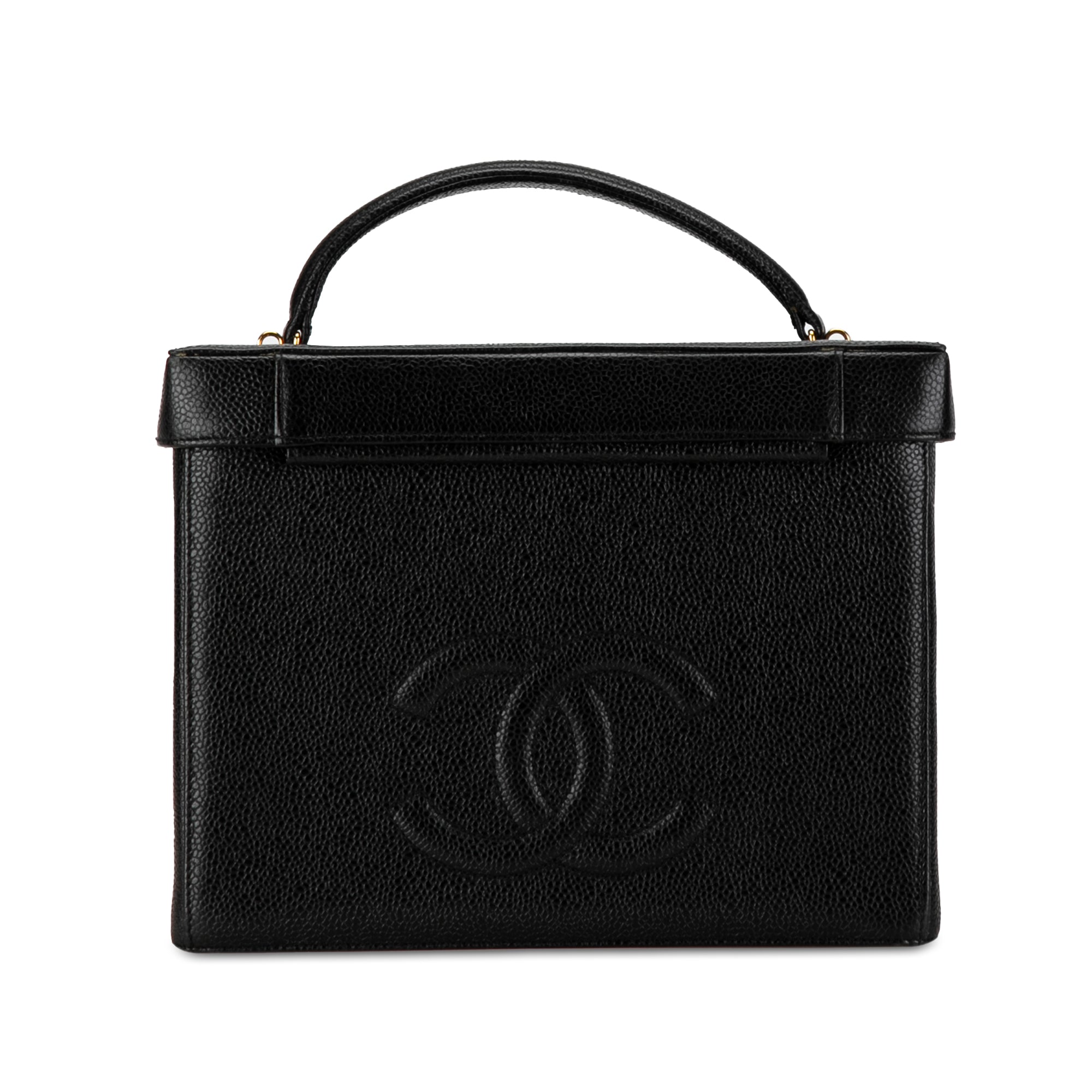 Chanel CC Caviar Vanity Box Case - image 3