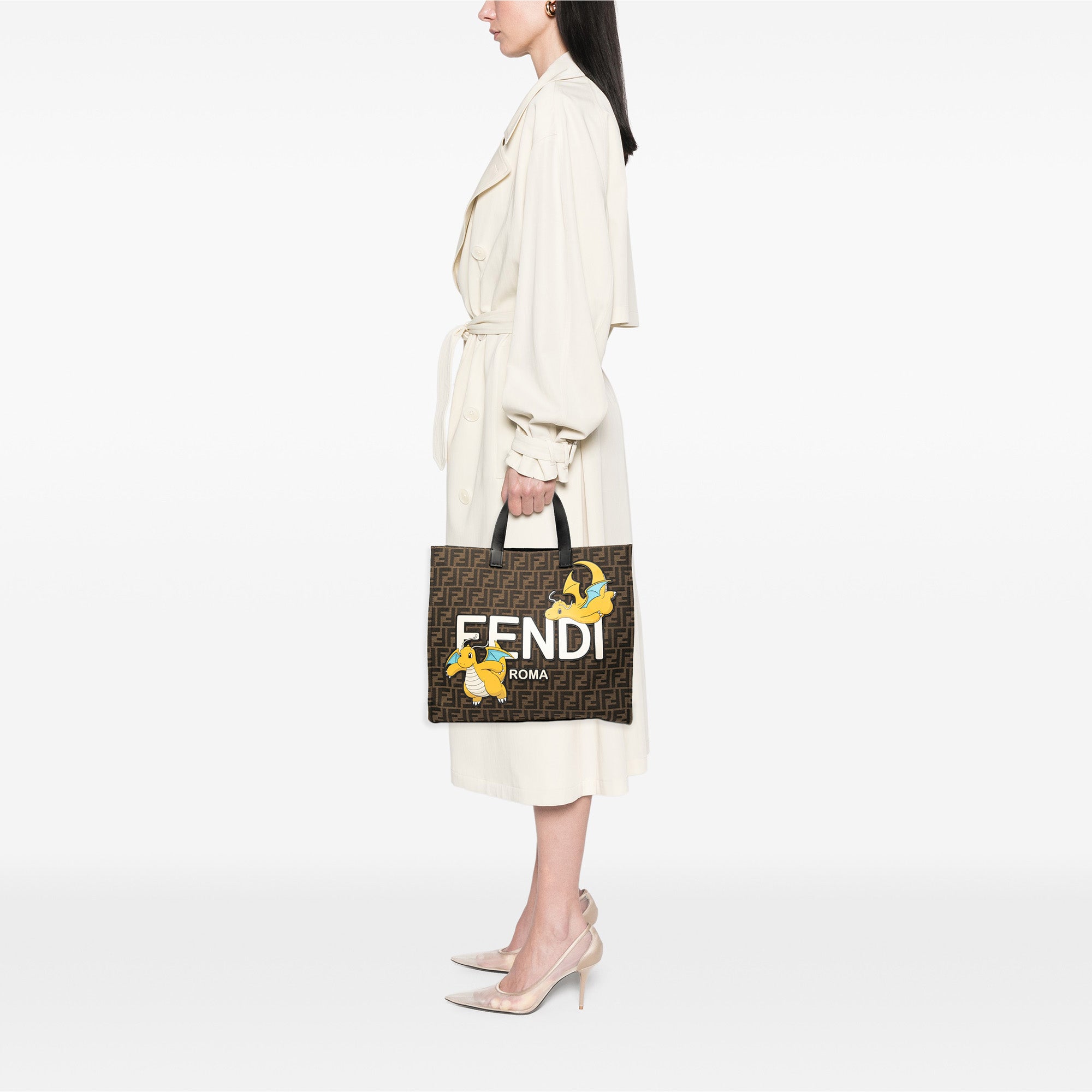Fendi FRGMT Pokemon Zucca Canvas Shopper Tote - image 8