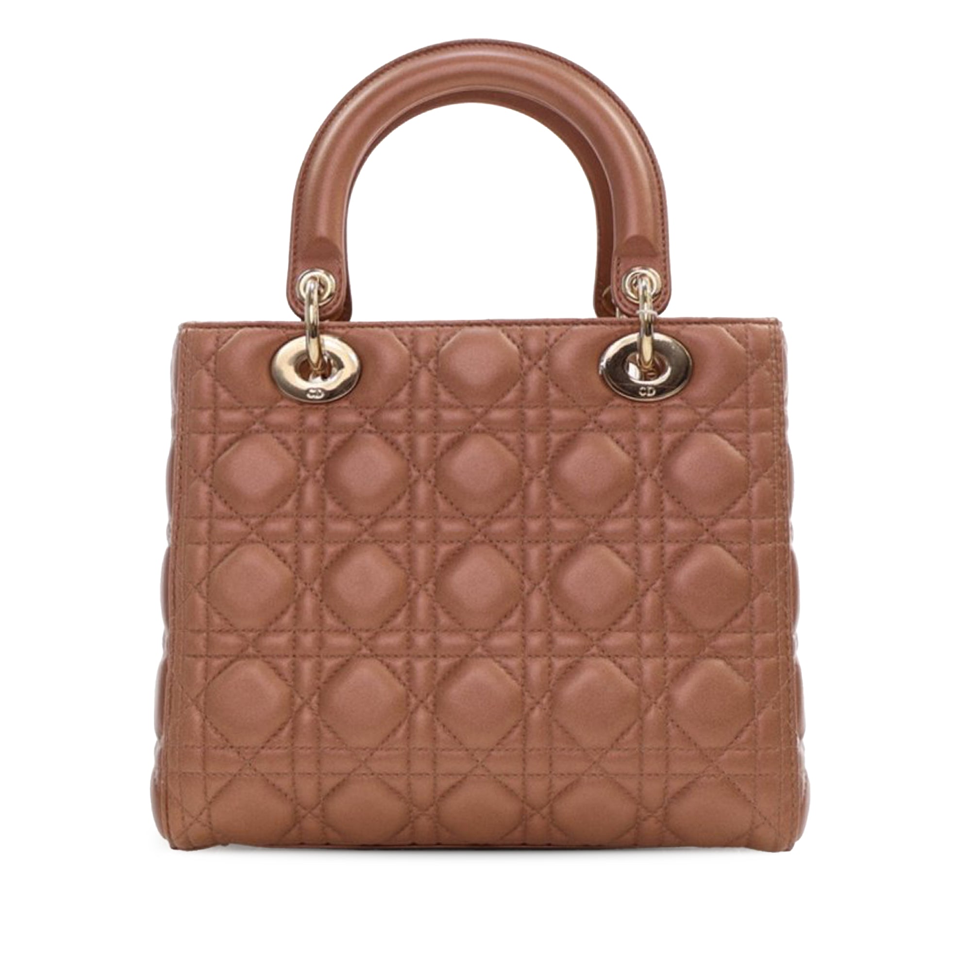 Dior Medium Lambskin Cannage Lady Dior - image 2