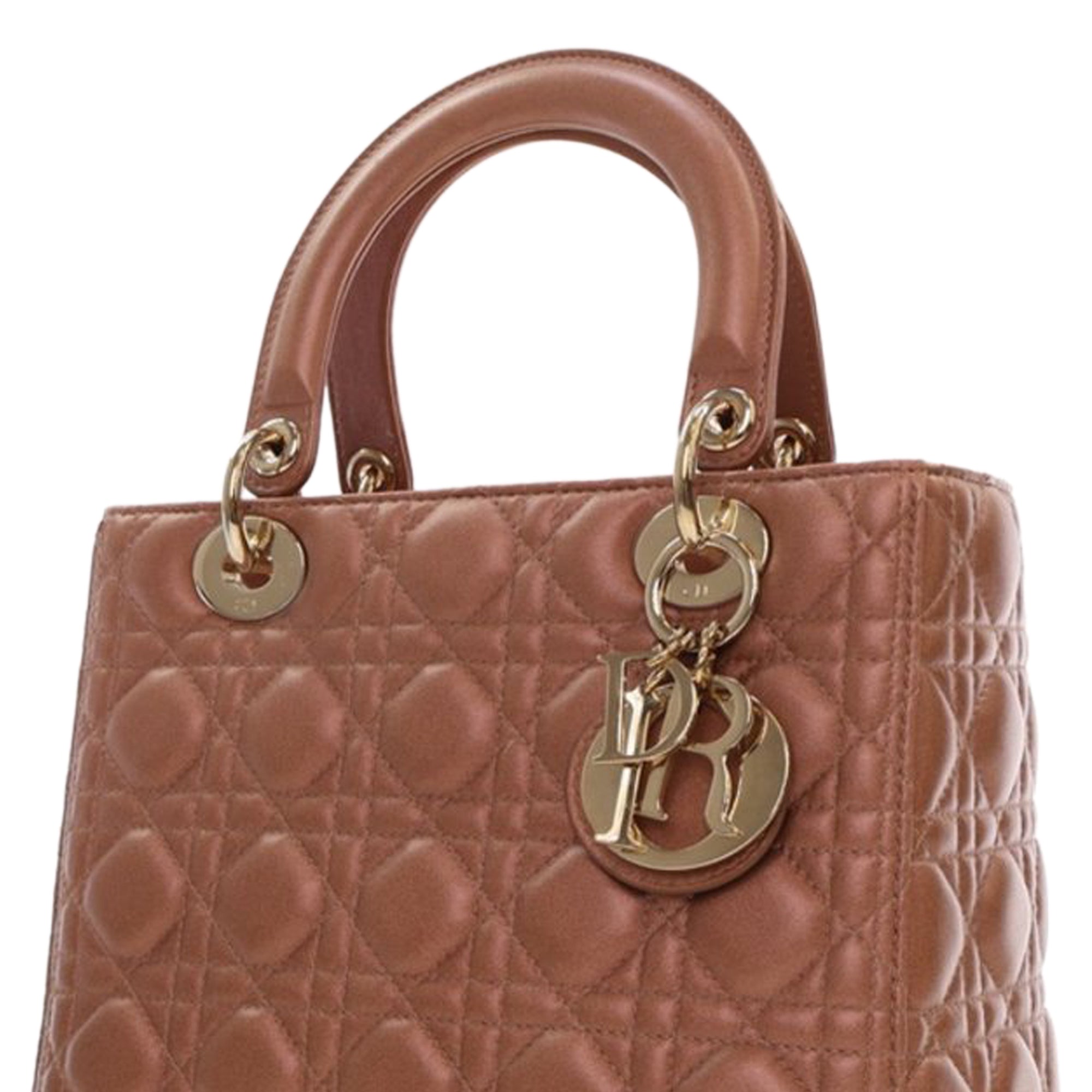 Dior Medium Lambskin Cannage Lady Dior - image 8