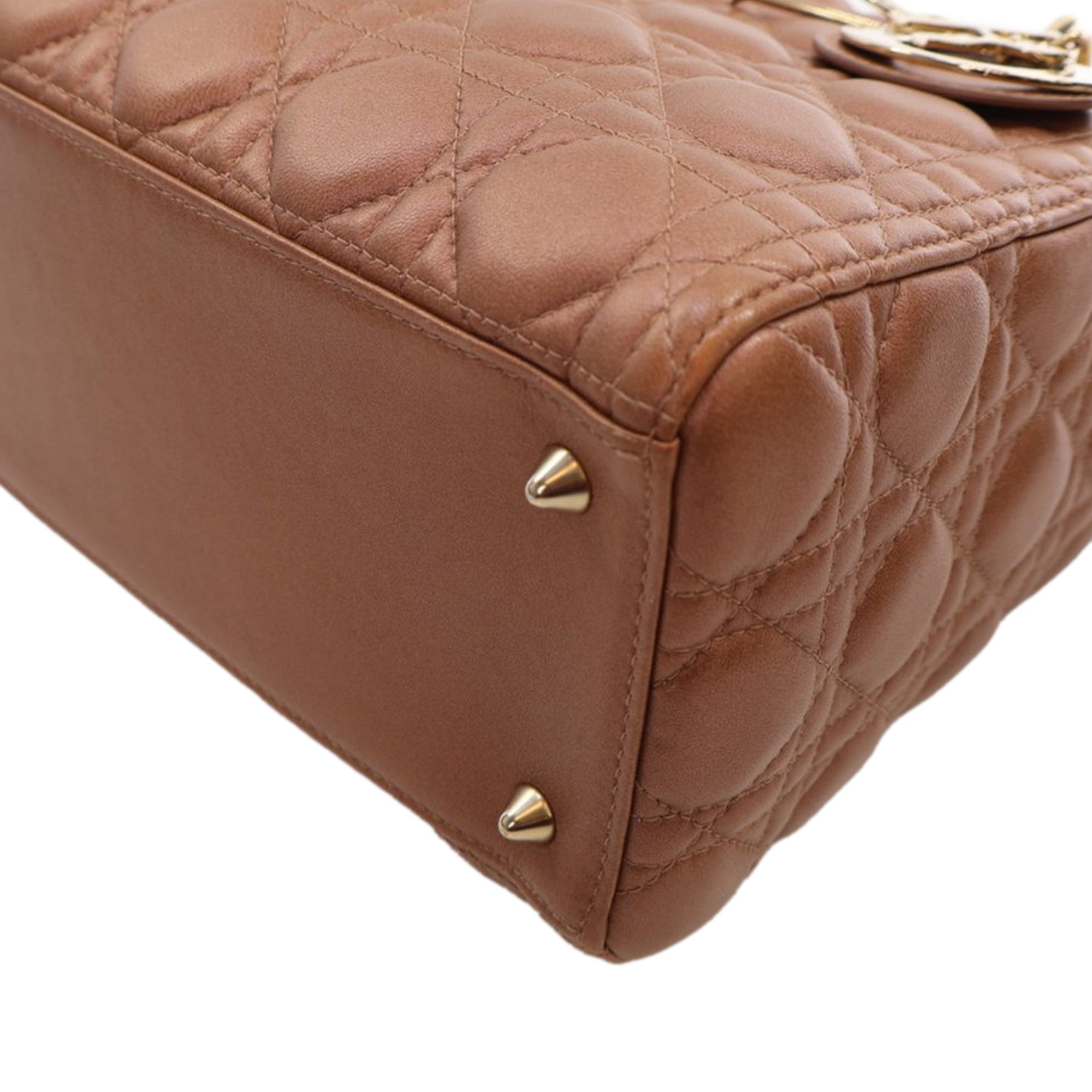Dior Medium Lambskin Cannage Lady Dior - image 9