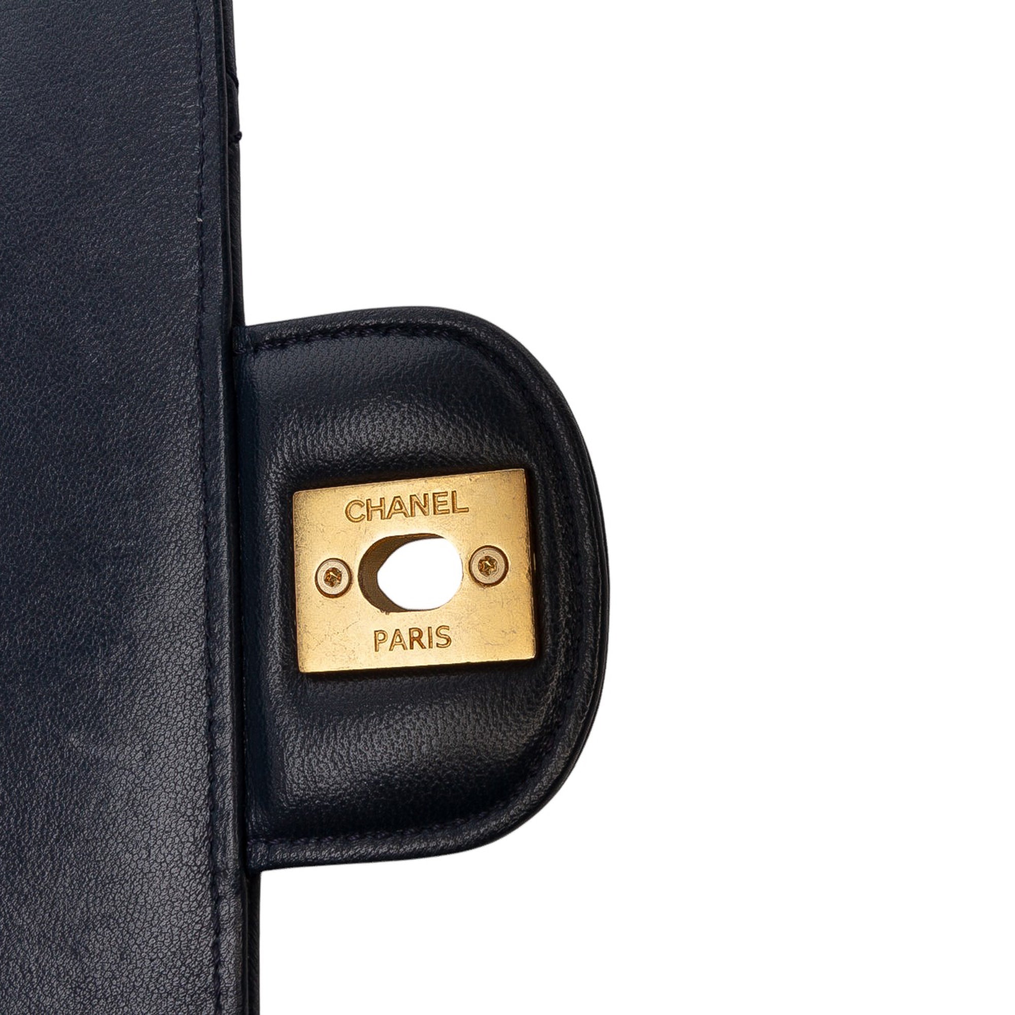 Chanel Mini Square Quilted Lambskin Bijoux Logo Chain Flap - image 6