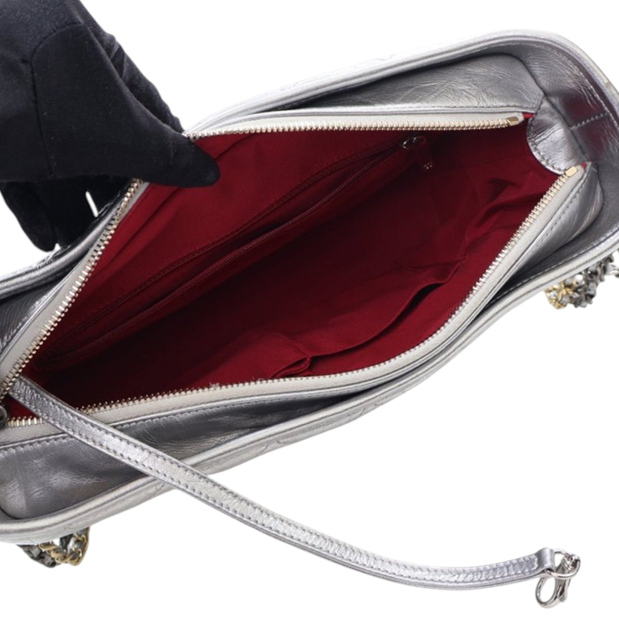 Chanel Medium Metallic Aged Calfskin Gabrielle Crossbody - image 4