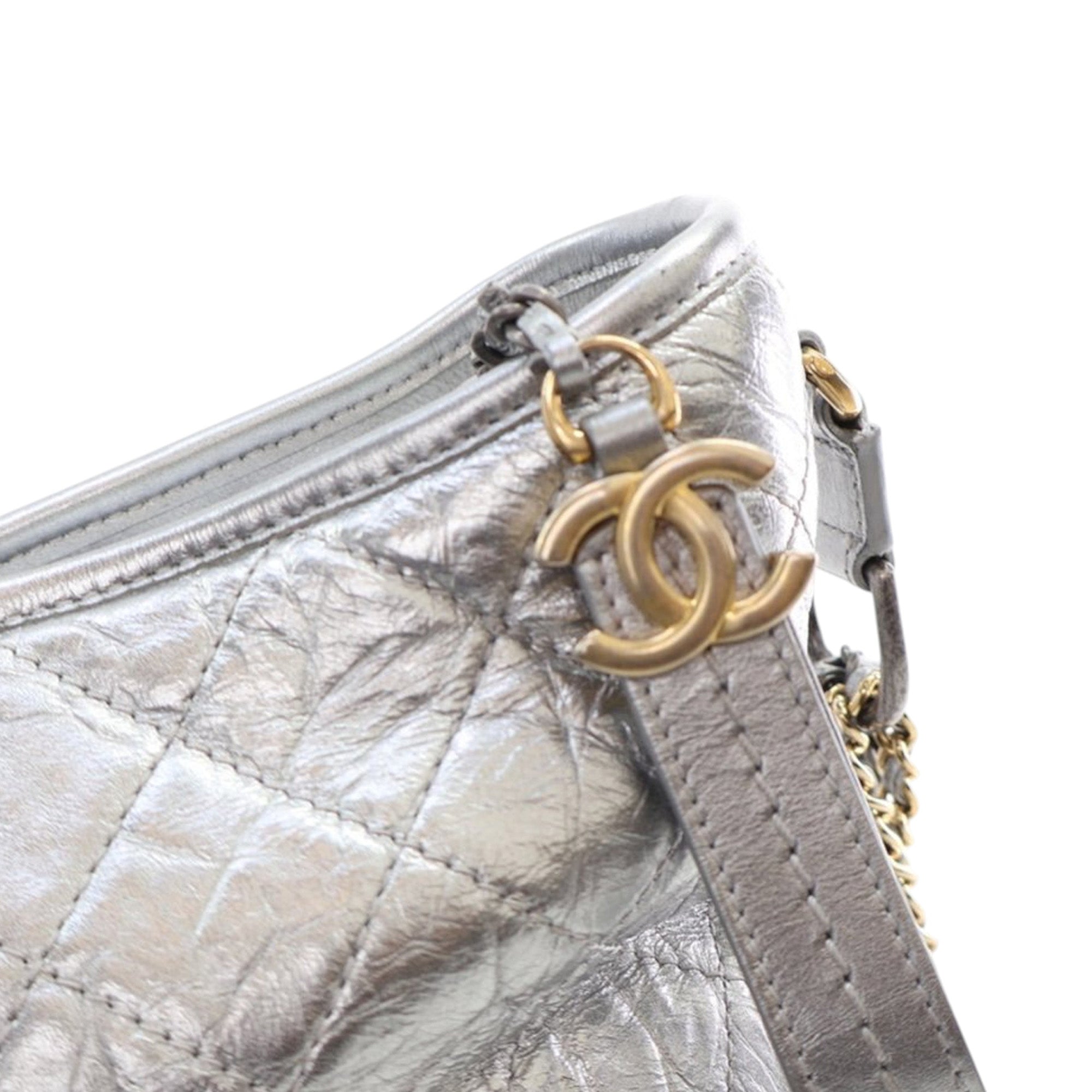 Chanel Medium Metallic Aged Calfskin Gabrielle Crossbody - image 7