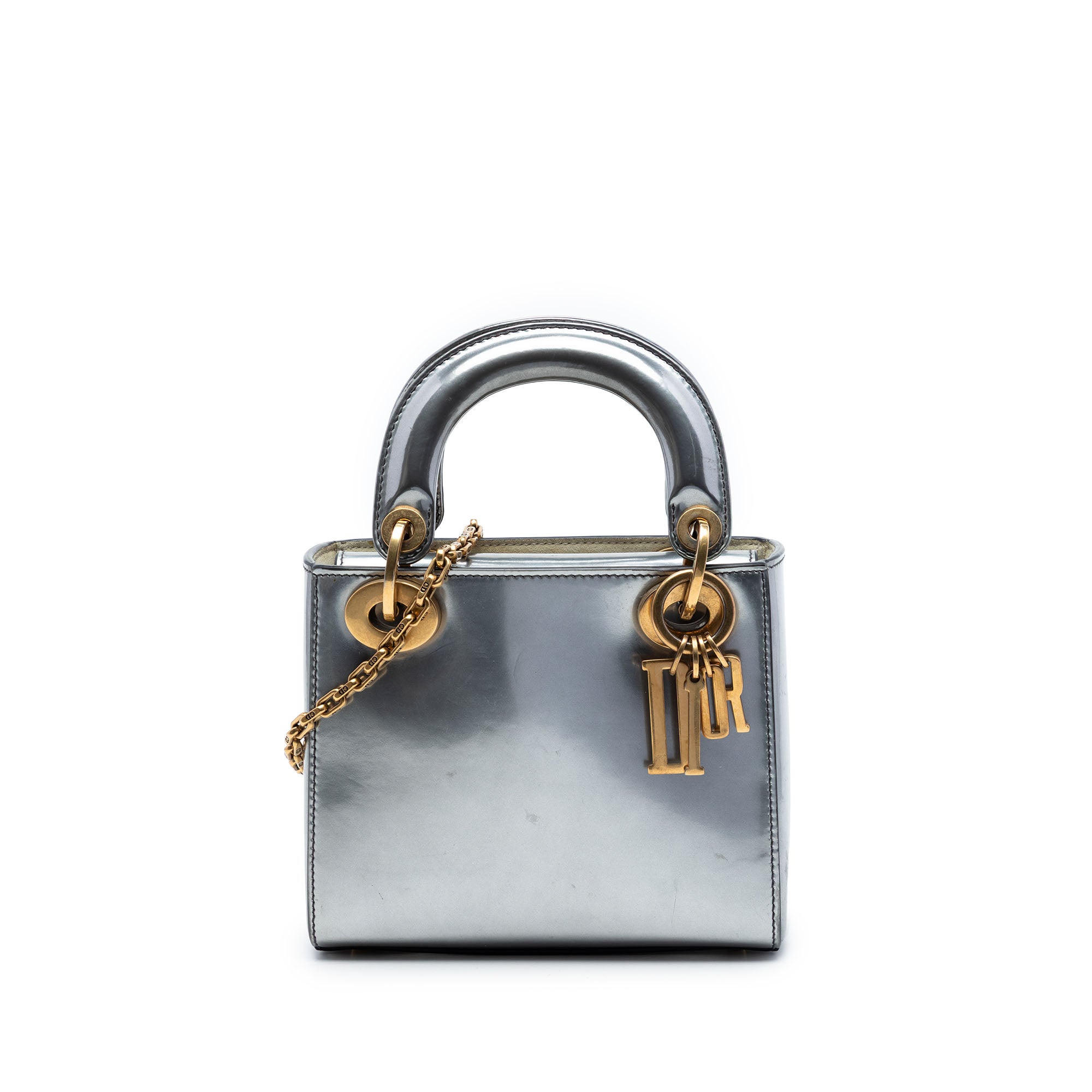 Dior Mini Metallic Patent Lady Dior - image 1