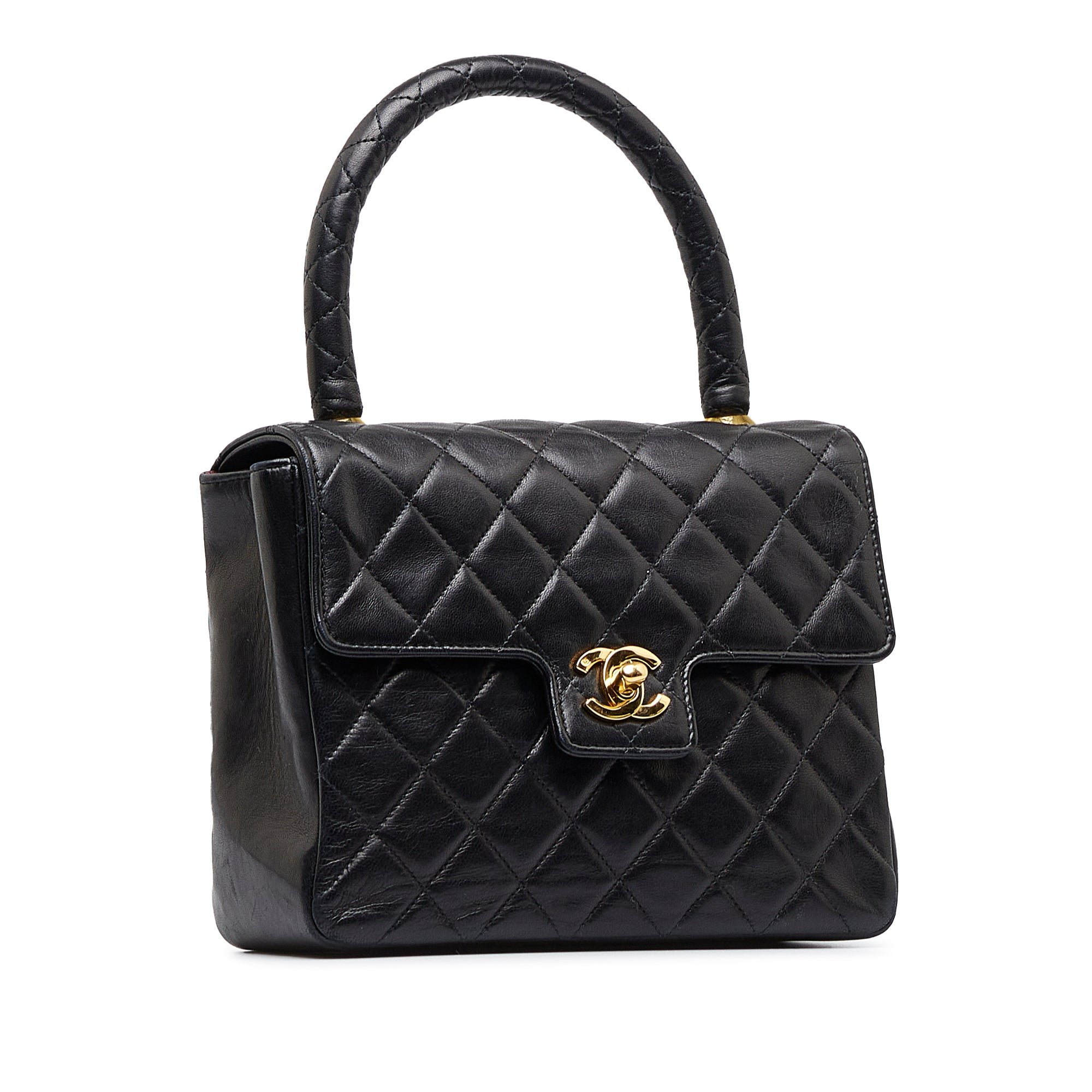 Chanel Small Lambskin Kelly Top Handle Bag - image 2