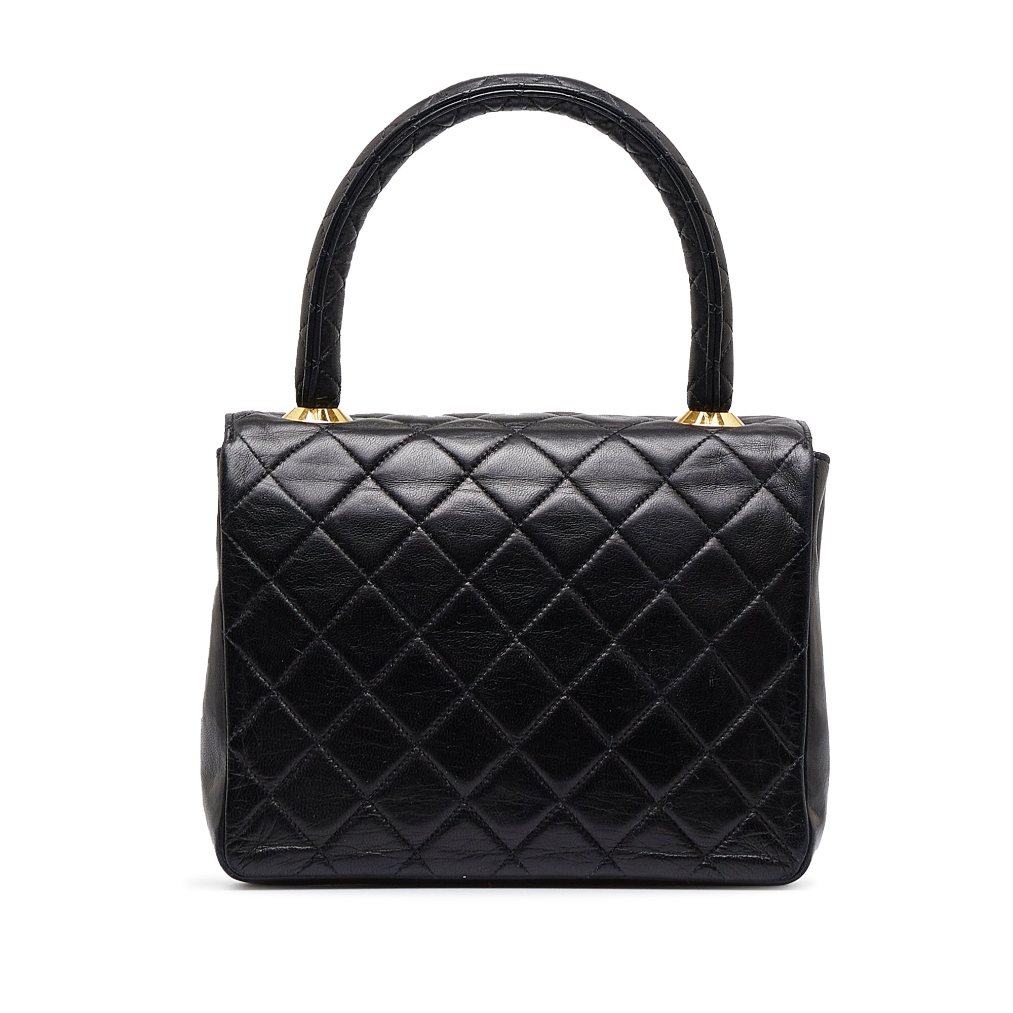 Chanel Small Lambskin Kelly Top Handle Bag - image 3