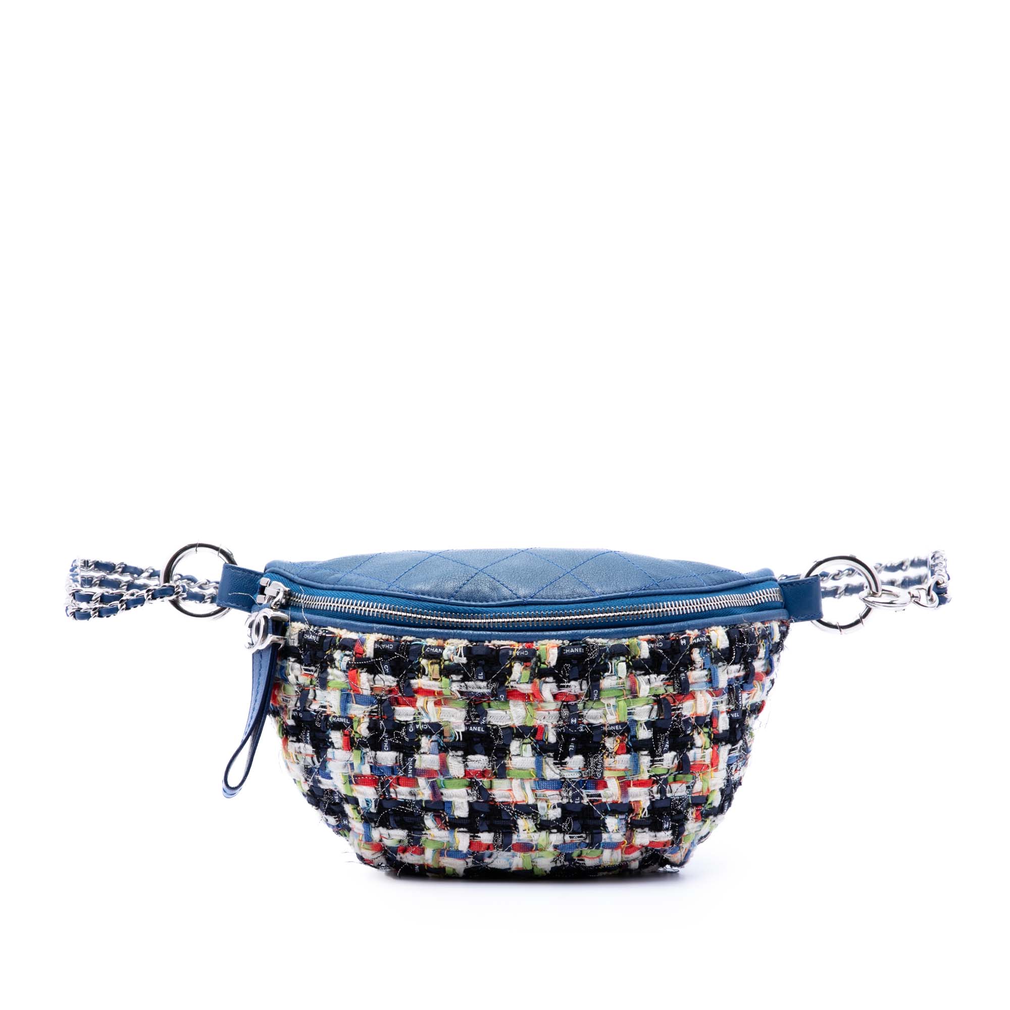 Chanel Tweed and Stitched Calfskin Convertible Waist Bag - image 1