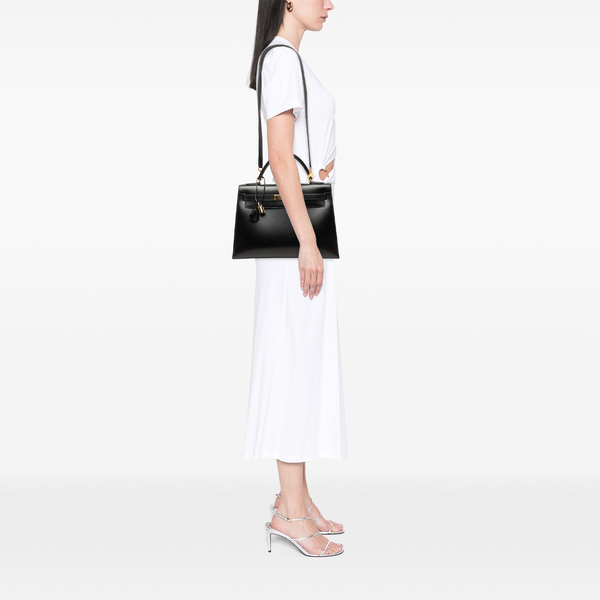 Hermès Box Calf Kelly Sellier 32 - image 6