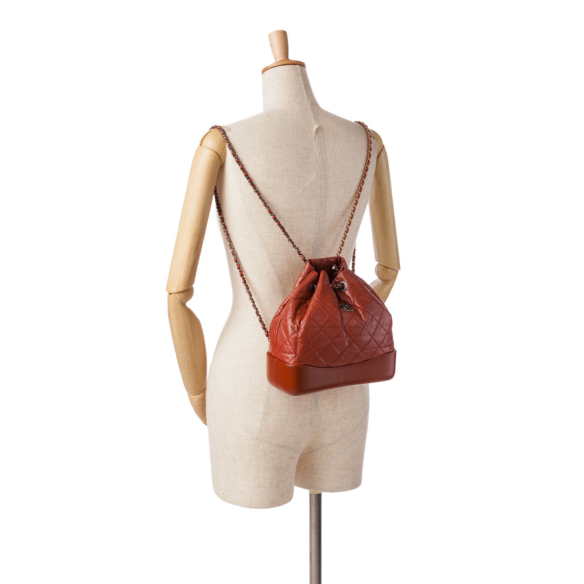 Chanel Small Aged Calfskin Gabrielle Backpack - image 8