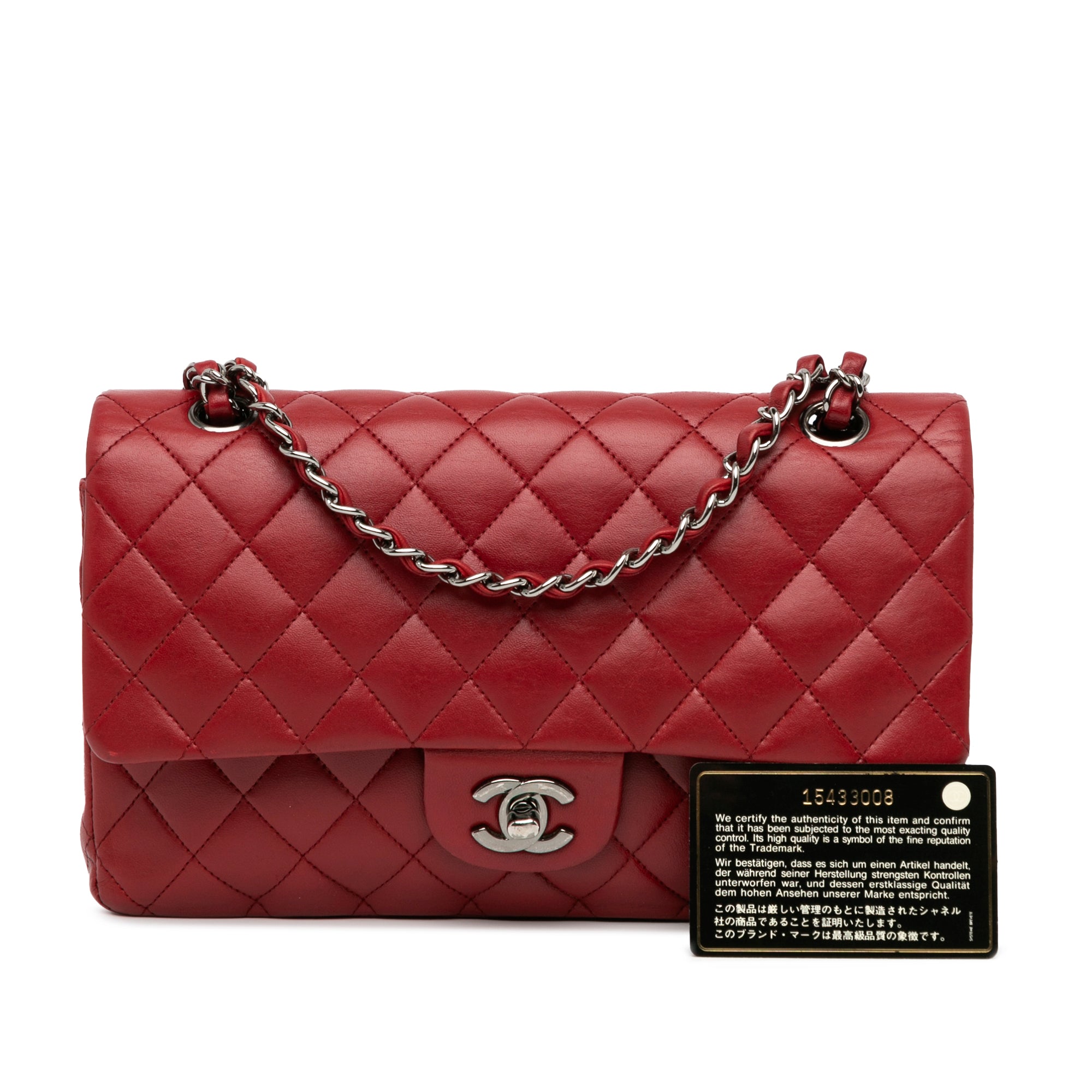 Chanel Medium Classic Lambskin Double Flap - image 10