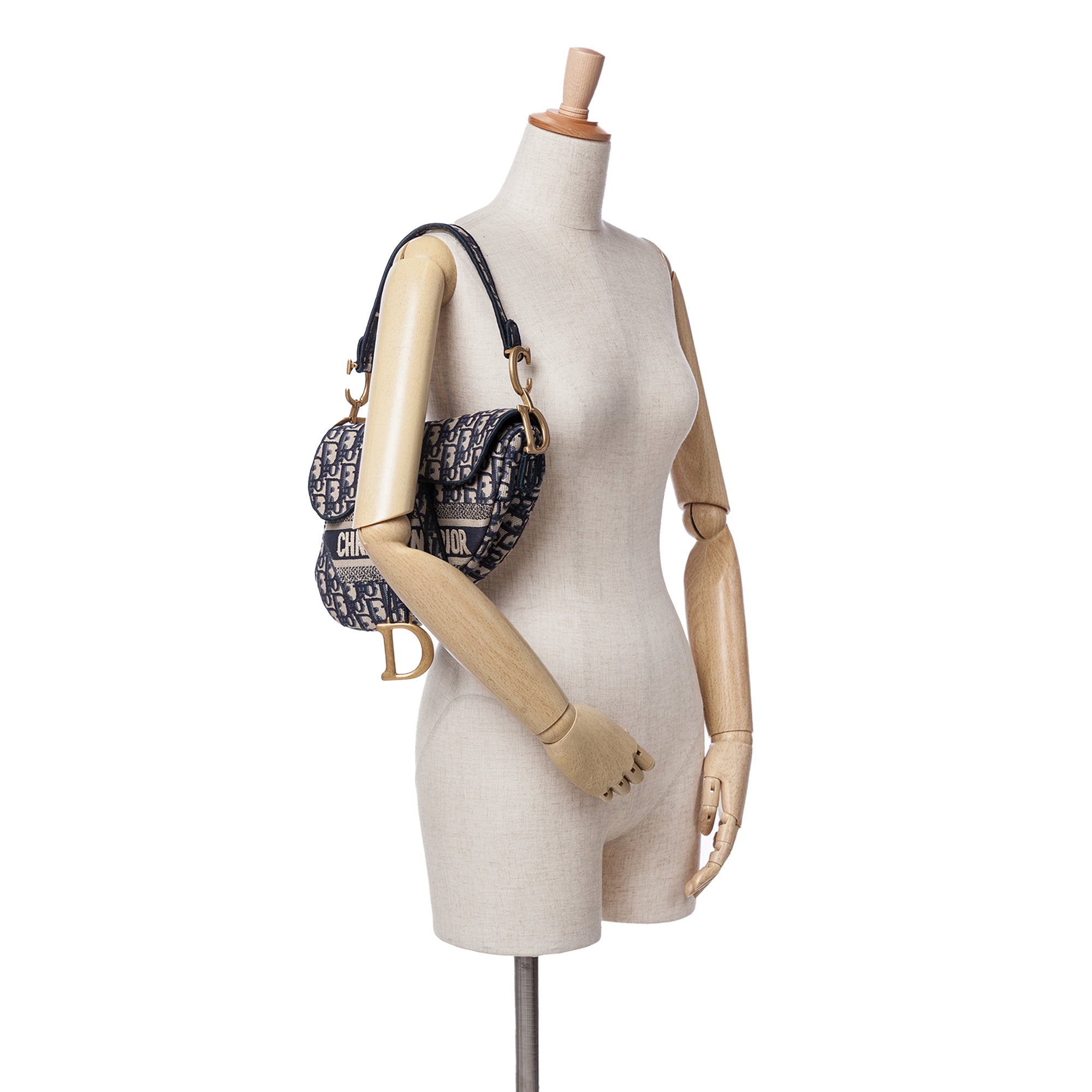 Dior Oblique Embroidered Canvas Saddle Bag - image 8