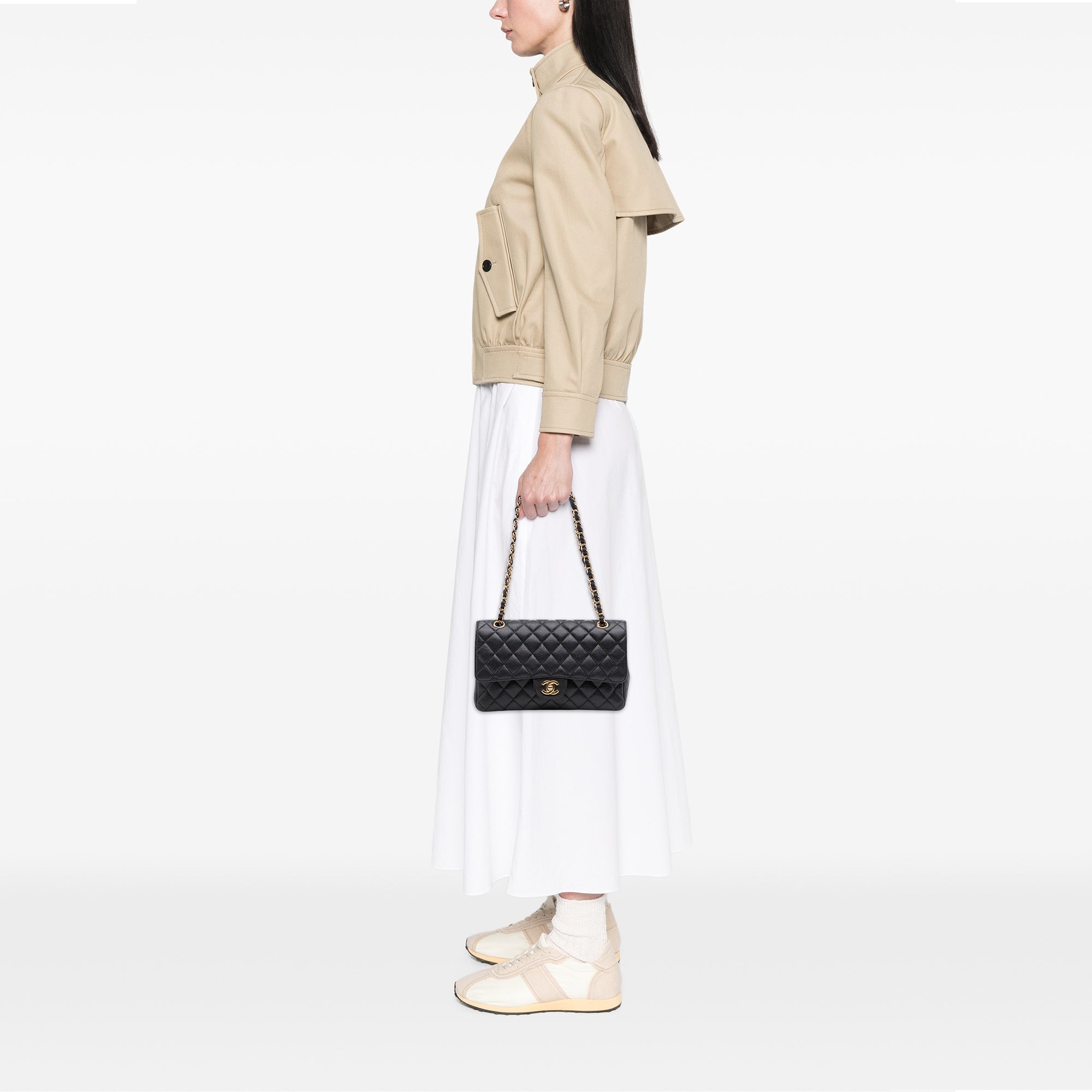 Chanel Medium Classic Caviar Double Flap - image 11