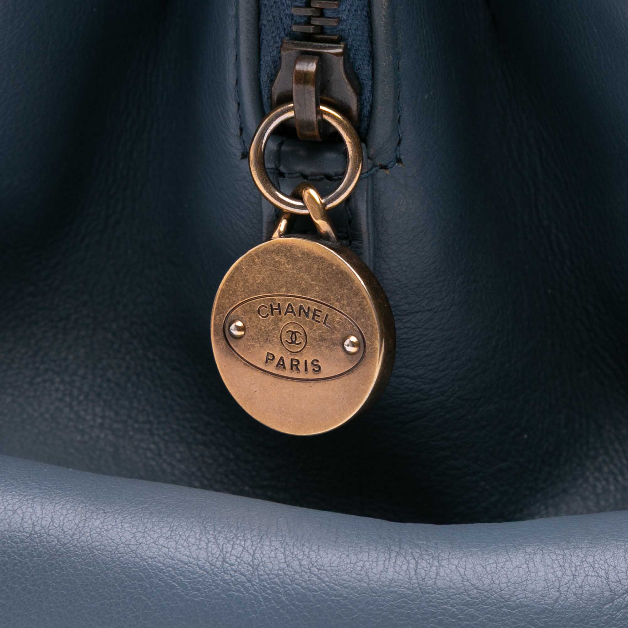 Chanel Large Quilted Calfskin CC Crown Tote - image 11