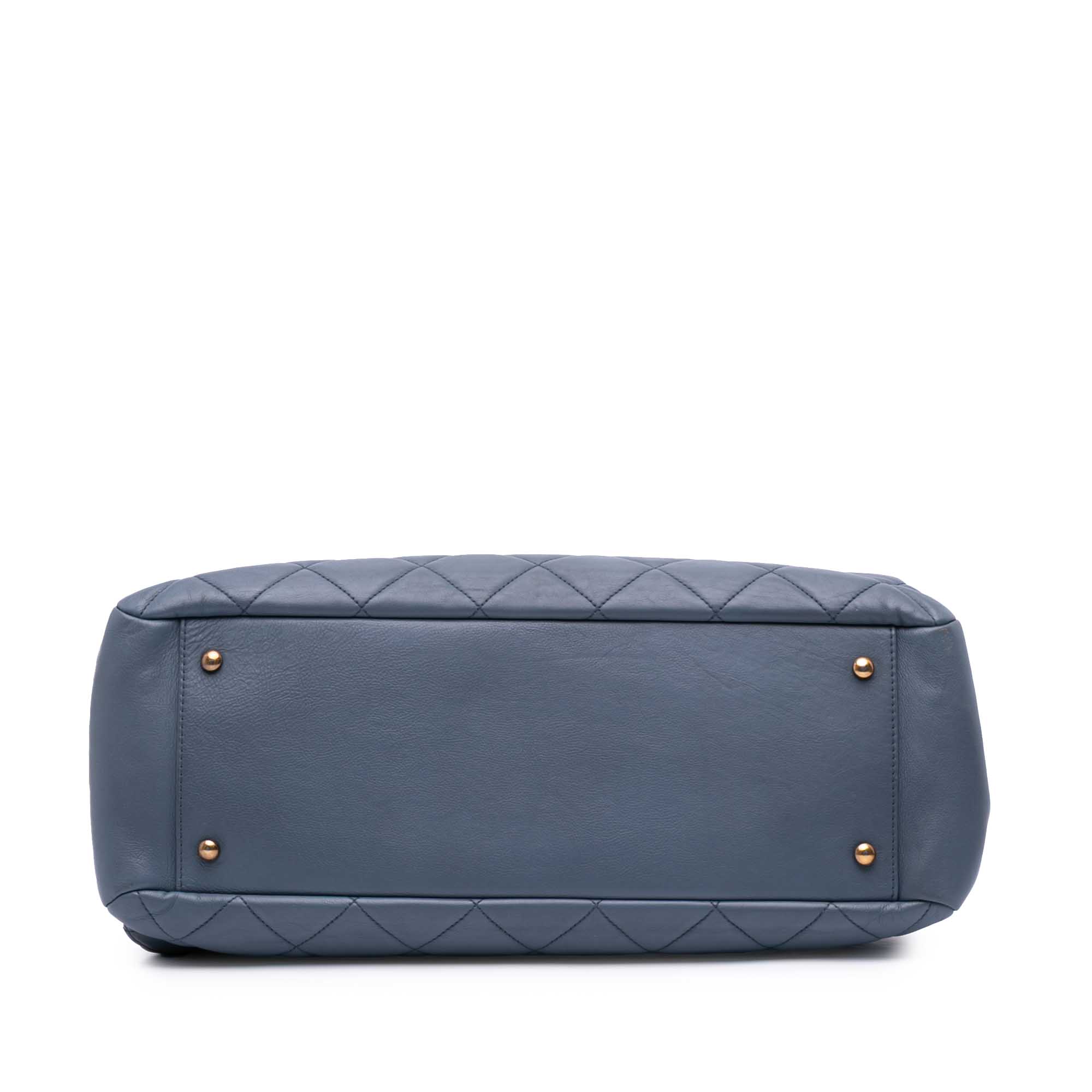 Chanel Large Quilted Calfskin CC Crown Tote - image 3