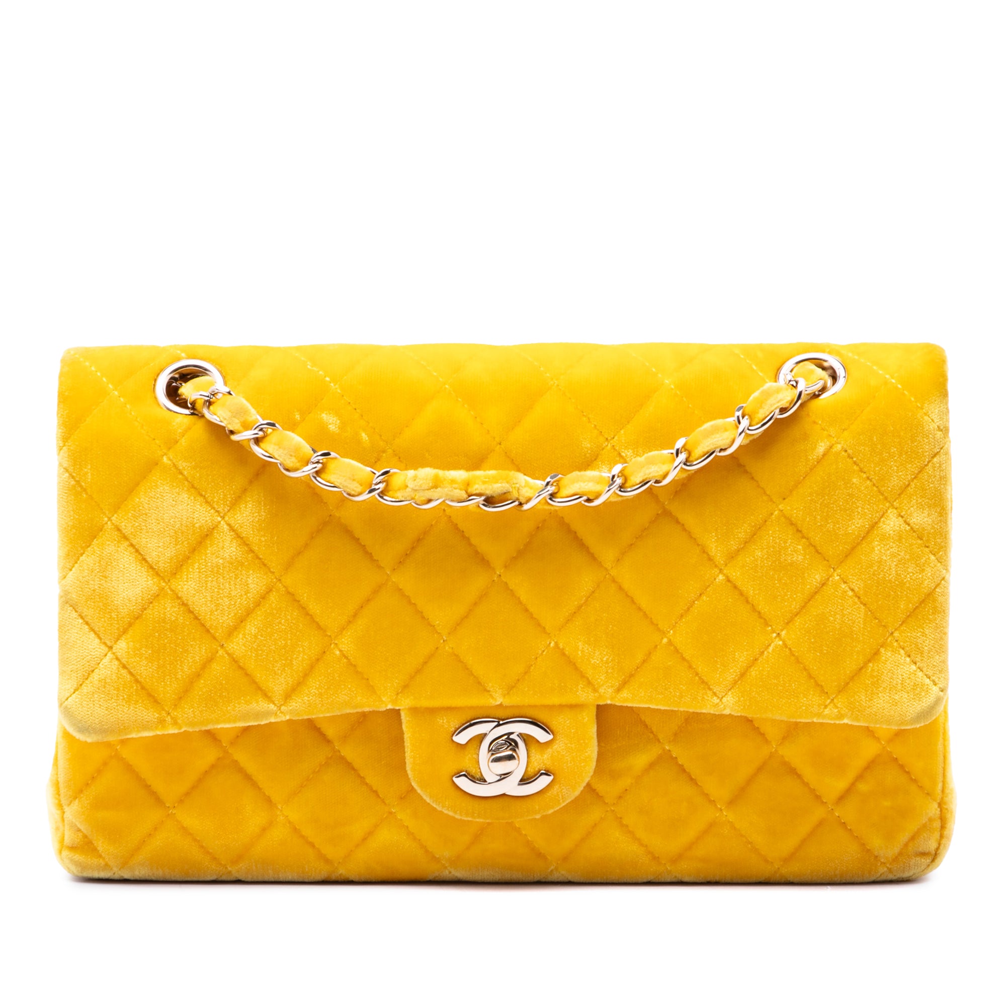 Chanel Medium Classic Velvet Double Flap - image 1
