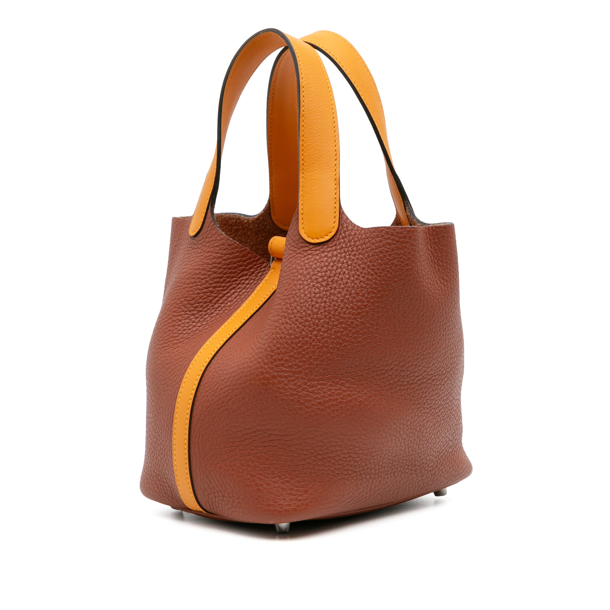 Hermès Bicolor Clemence and Swift Picotin Lock 18 - image 2