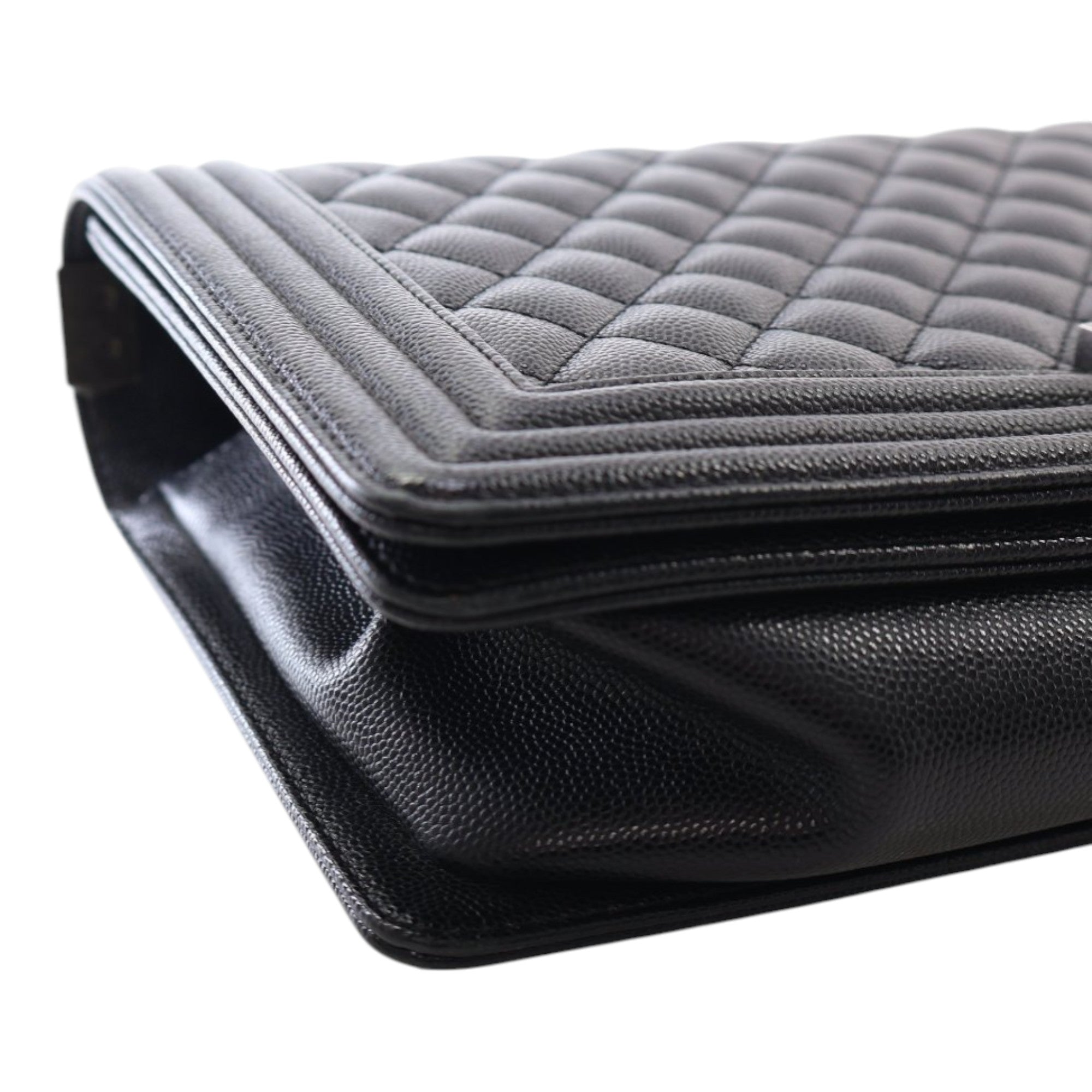 Chanel Medium Quilted Caviar Boy Flap - image 12