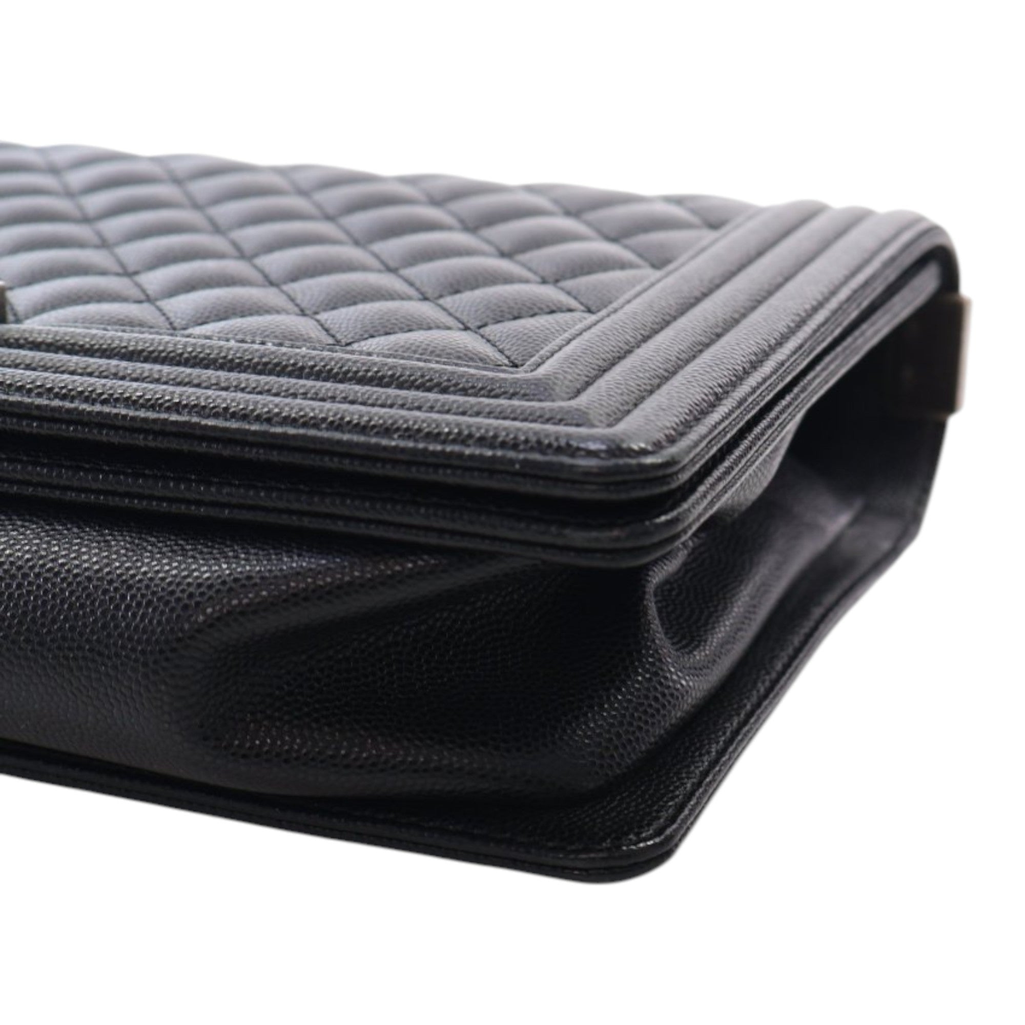 Chanel Medium Quilted Caviar Boy Flap - image 13