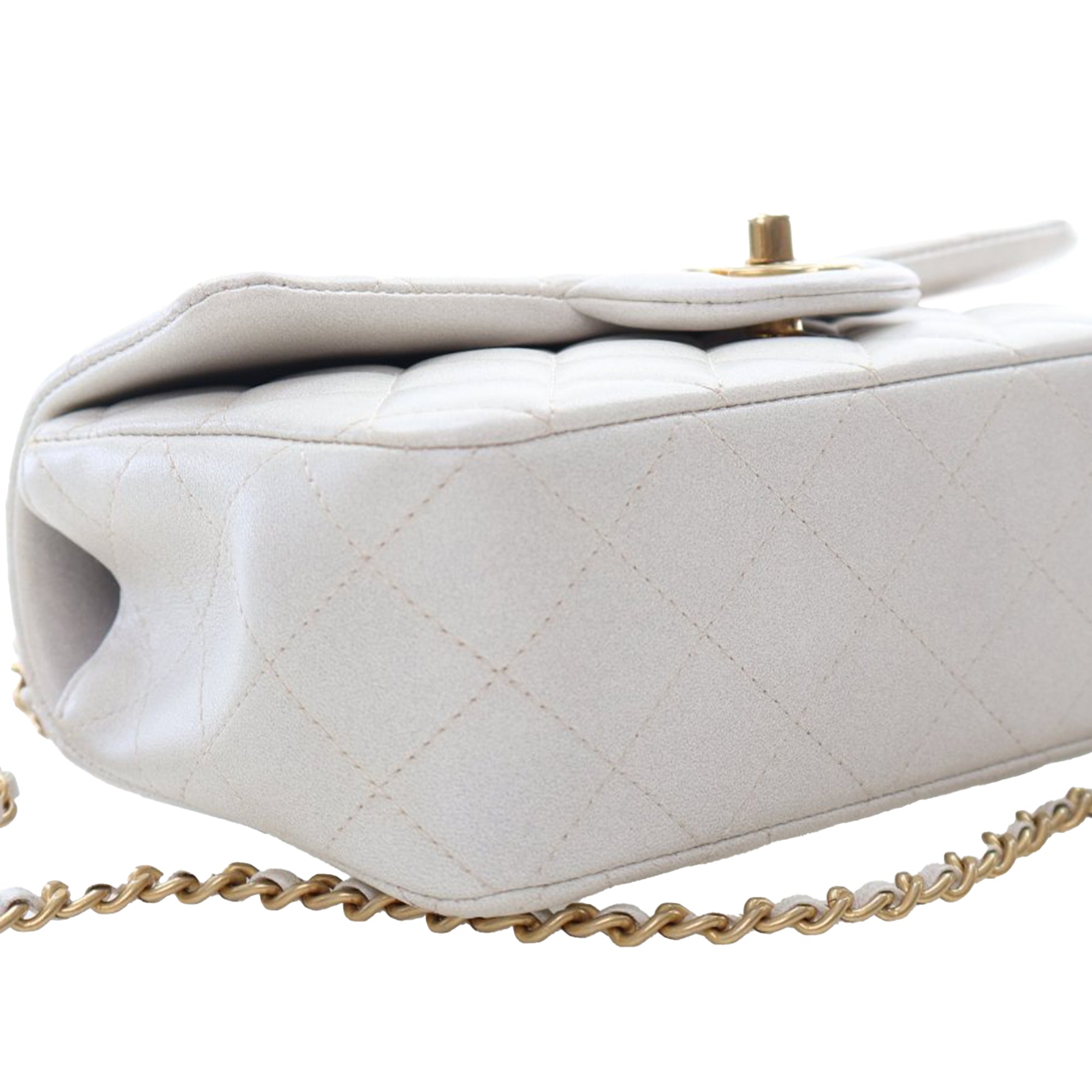Chanel Mini Rectangular Quilted Iridescent Lambskin Top Handle Flap - image 8