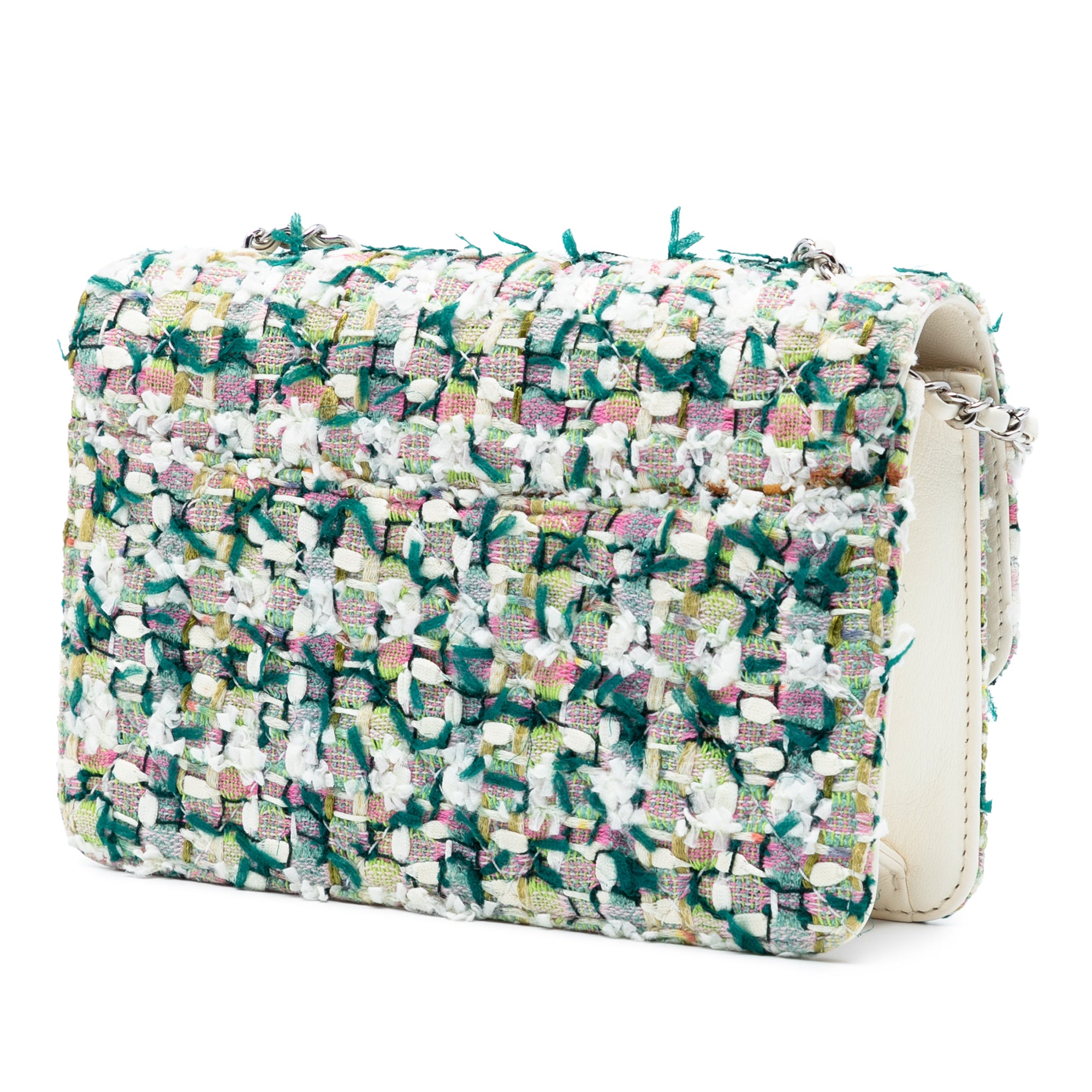 Chanel Mini Quilted Tweed Beauty Lock Flap - image 2