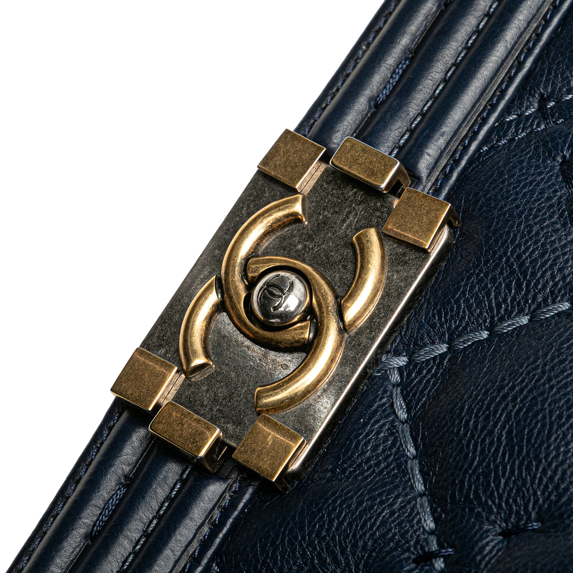 Chanel Medium Stitched Calfskin Boy Flap - image 9