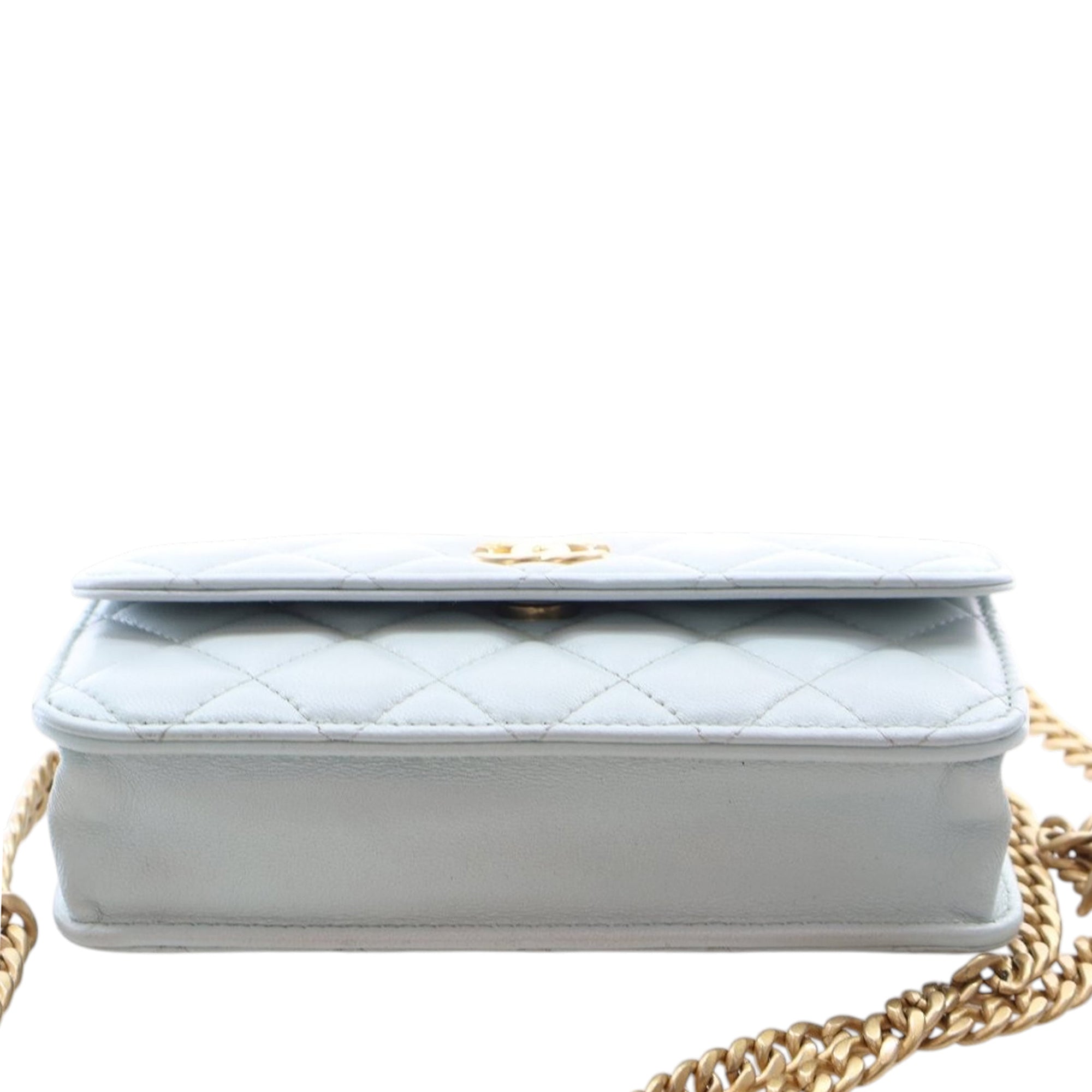 Chanel Mini CC Lambskin Camellia Crush Clutch With Chain - image 5