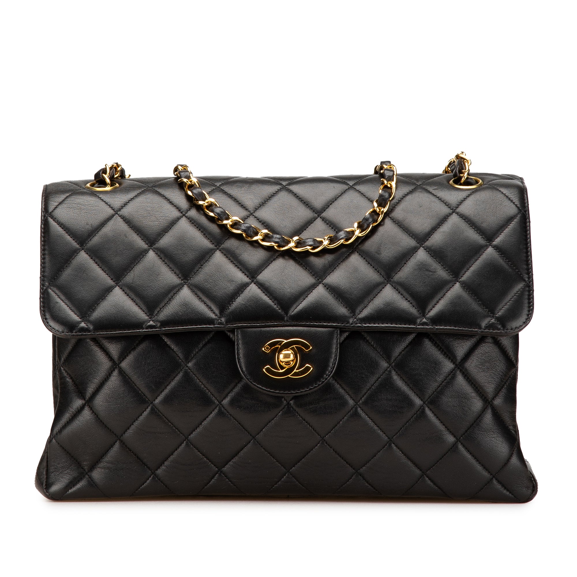 Chanel Jumbo Quilted Lambskin Double Sided Flap - image 1