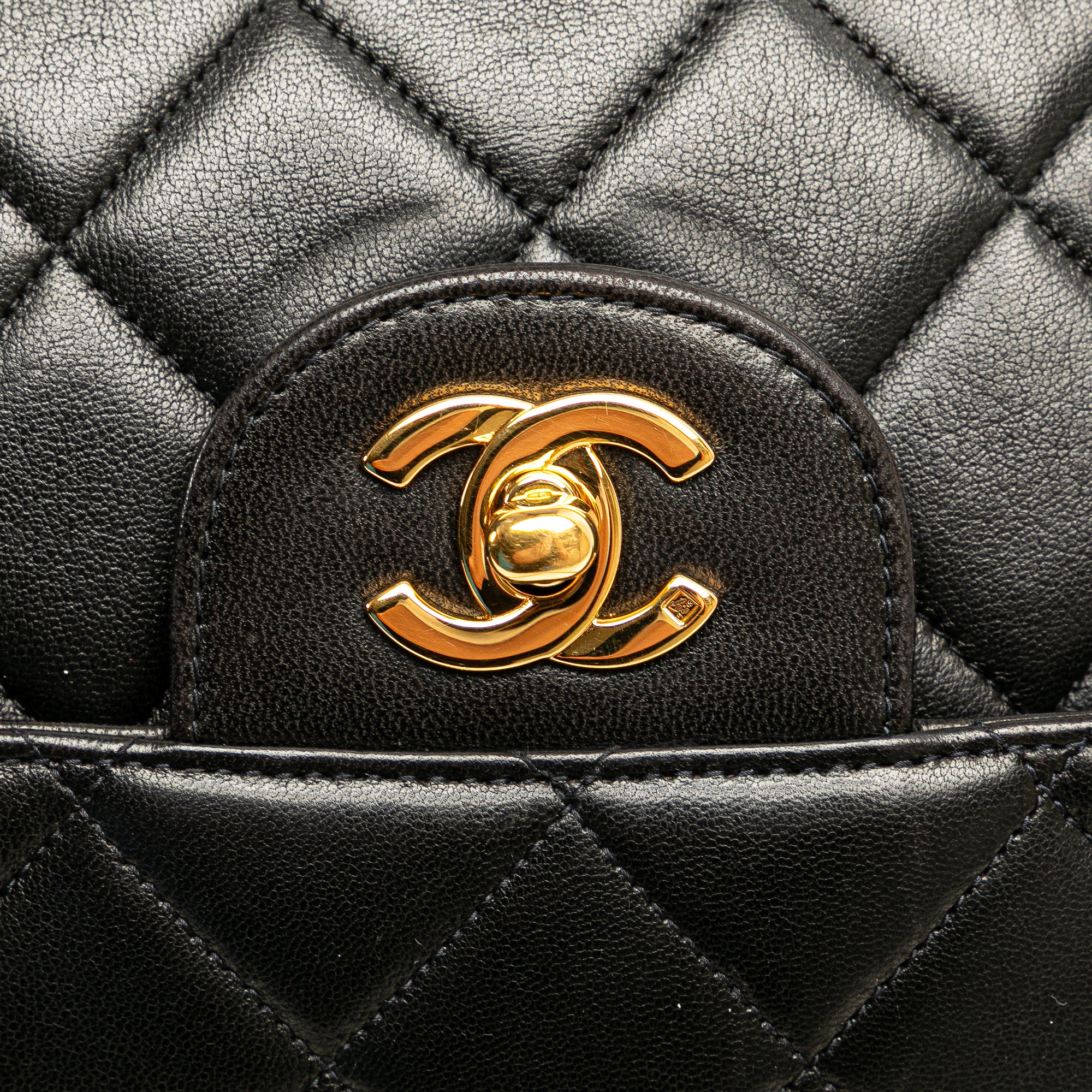 Chanel Jumbo Quilted Lambskin Double Sided Flap - image 10