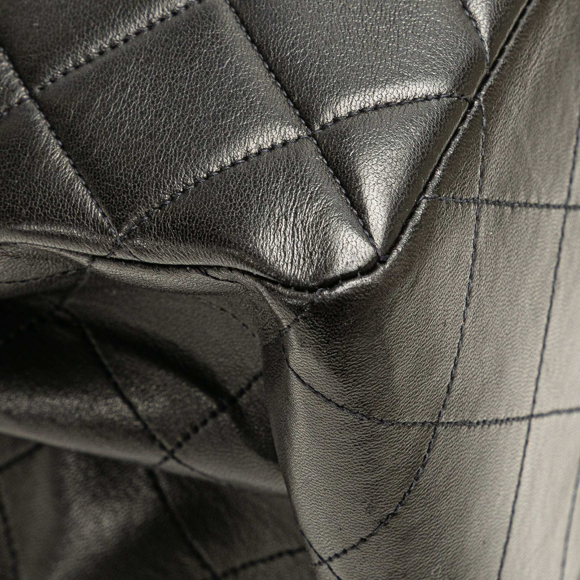 Chanel Jumbo Quilted Lambskin Double Sided Flap - image 11