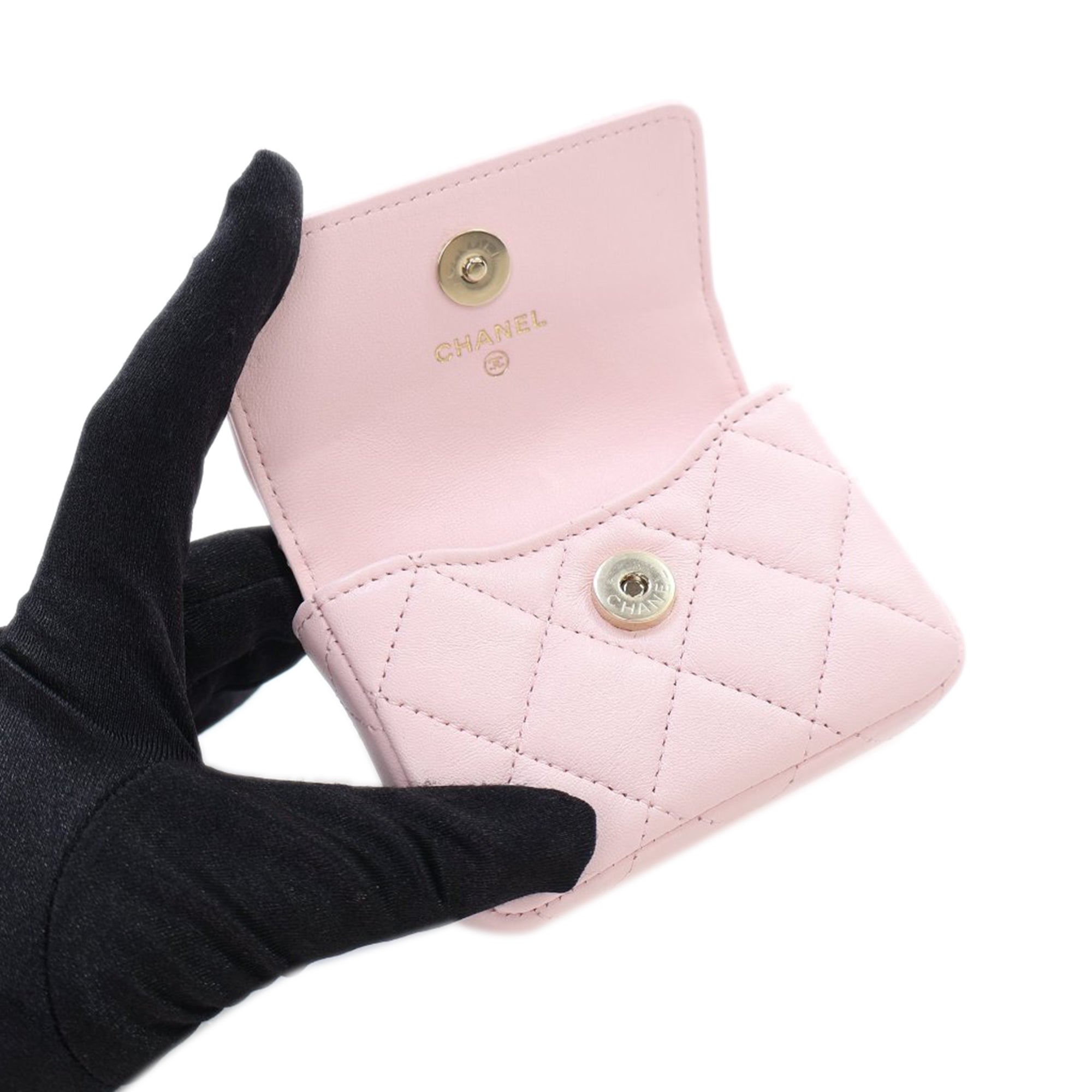Chanel Quilted Lambskin Pearl Chain Belt Bag - image 7