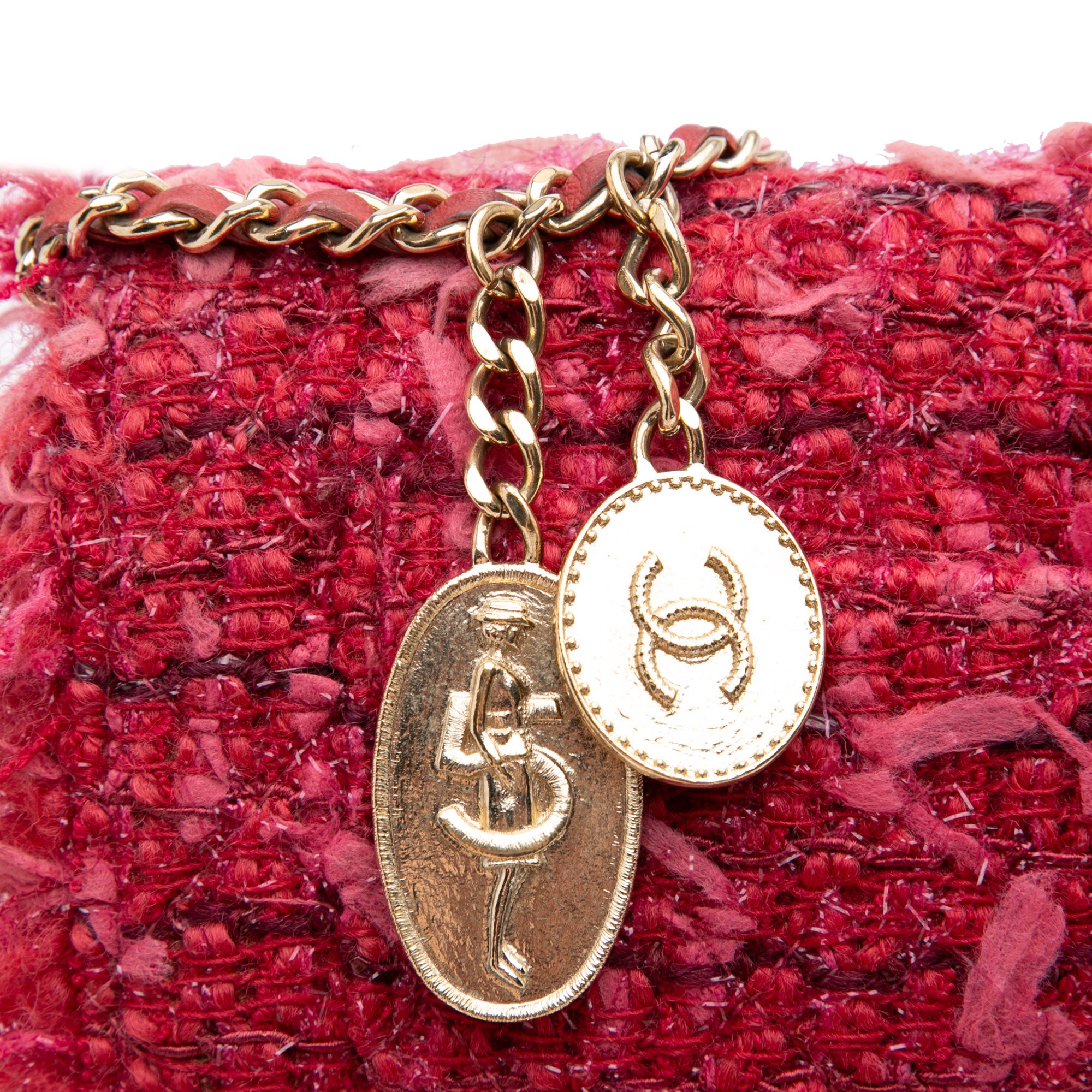Chanel CC Tweed Wallet On Chain - image 8